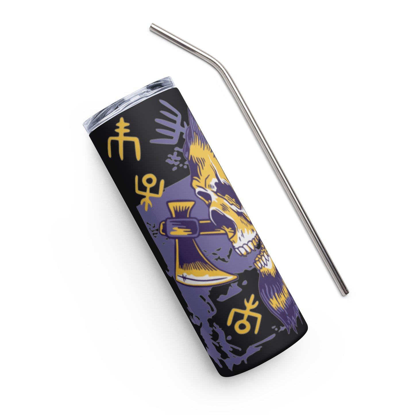 Viking Skull Stainless steel tumbler