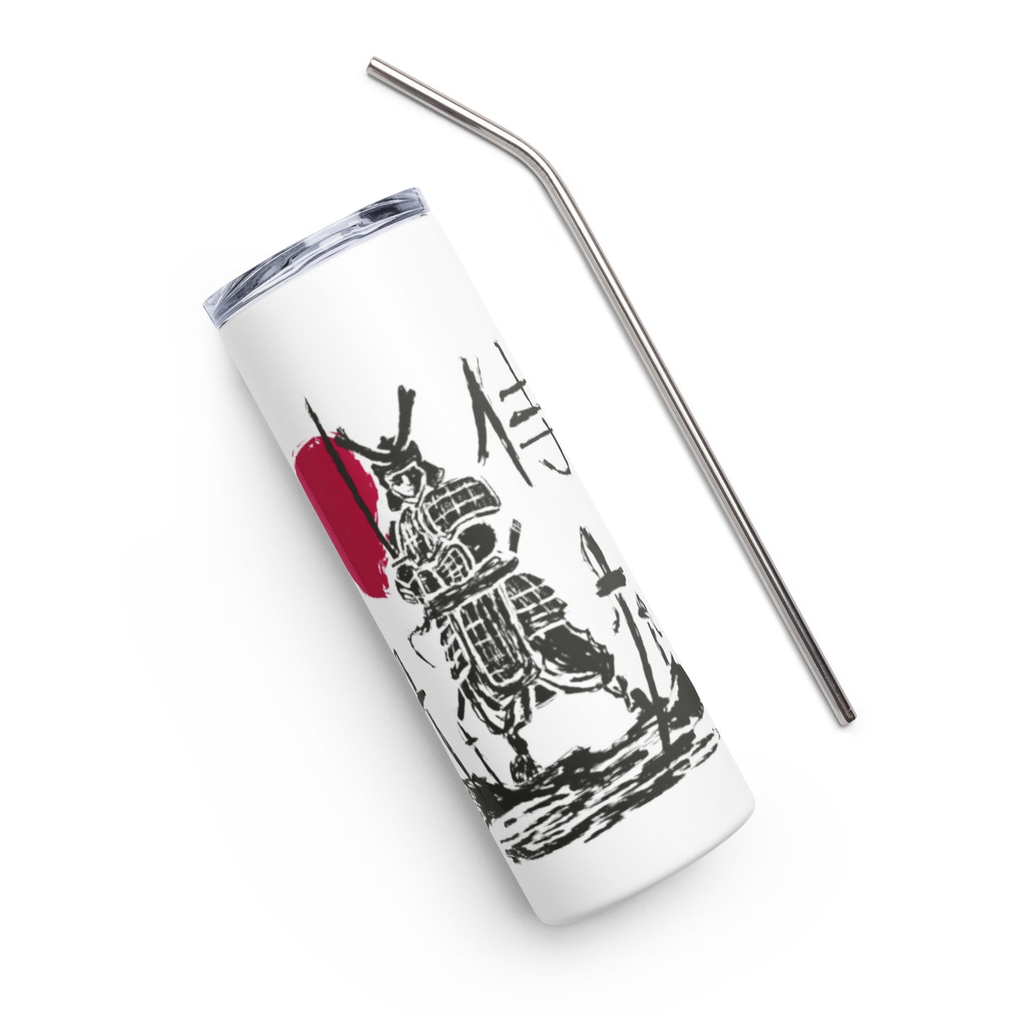 Samurai Silhouette Stainless steel tumbler