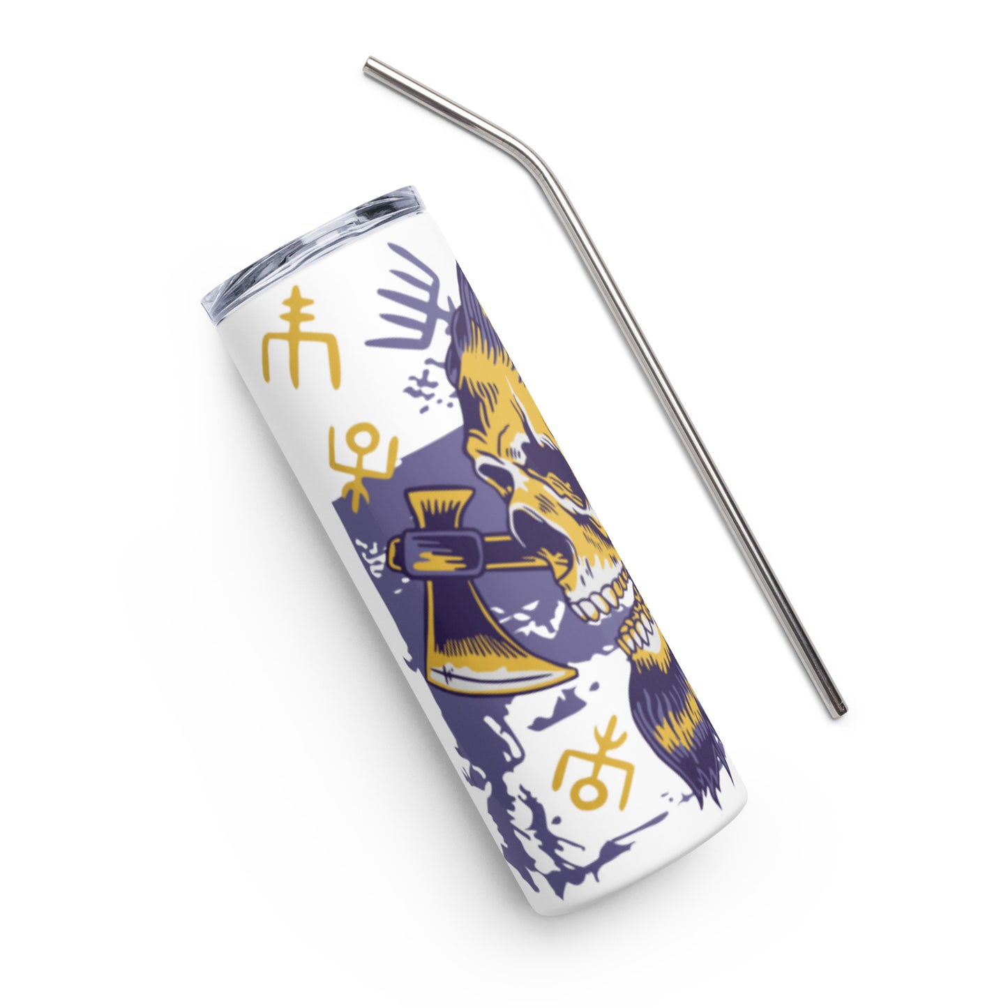 Viking Skull Stainless steel tumbler