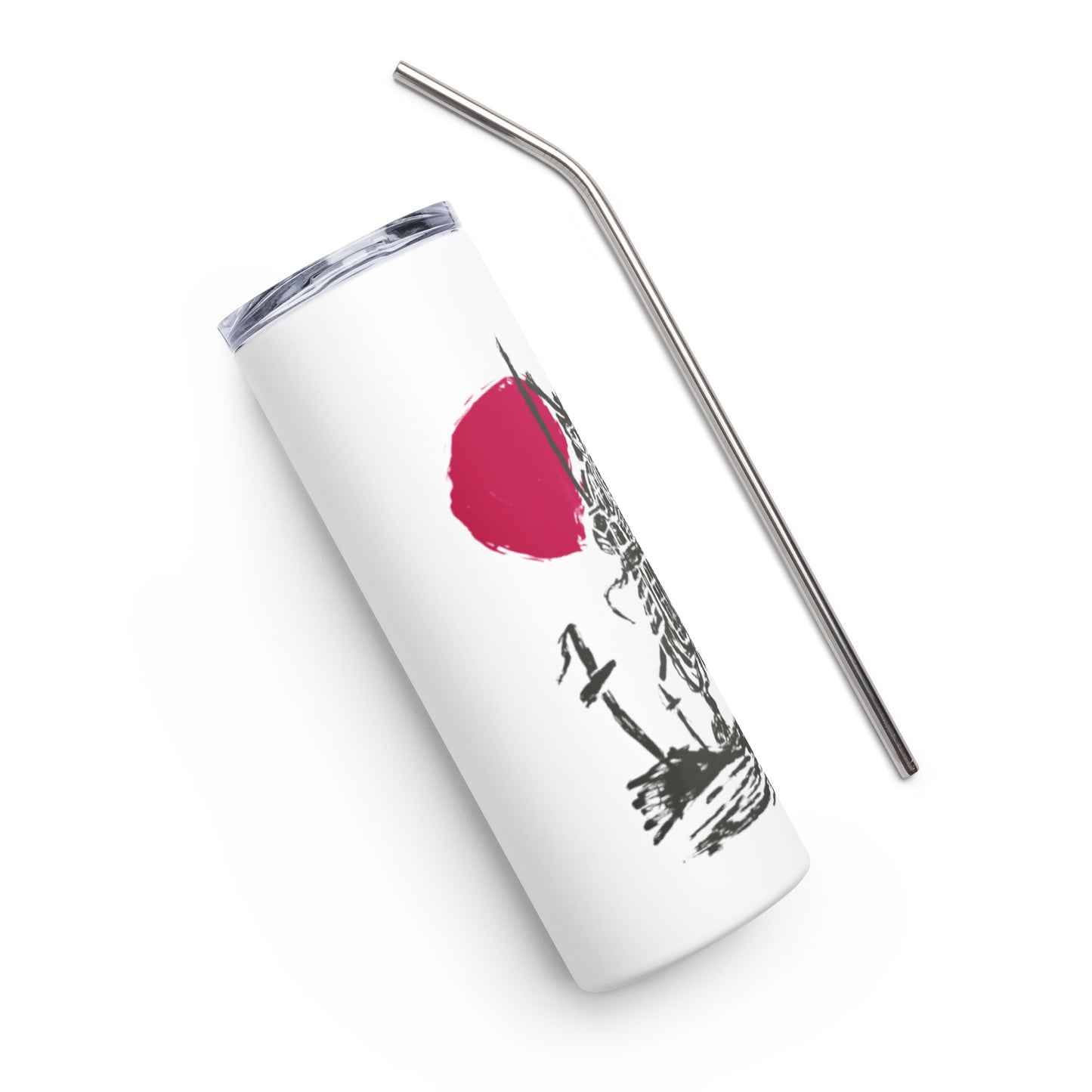 Samurai Silhouette Stainless steel tumbler