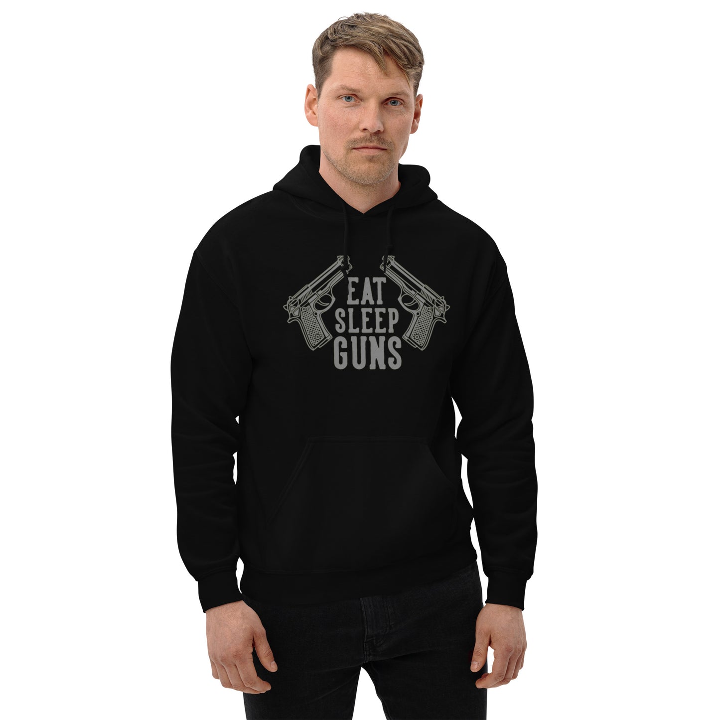 Eat, Sleep, Guns Unisex Hoodie