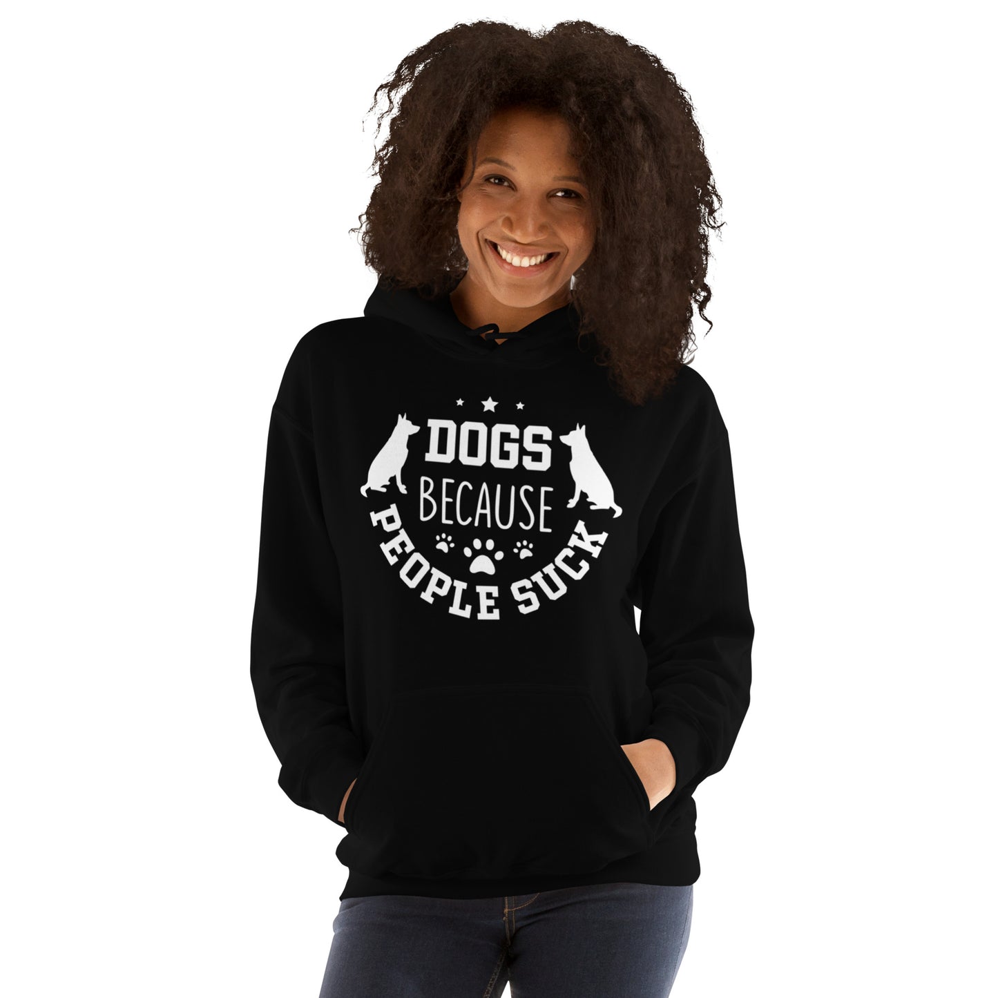 Dogs Because People Suck Unisex Hoodie