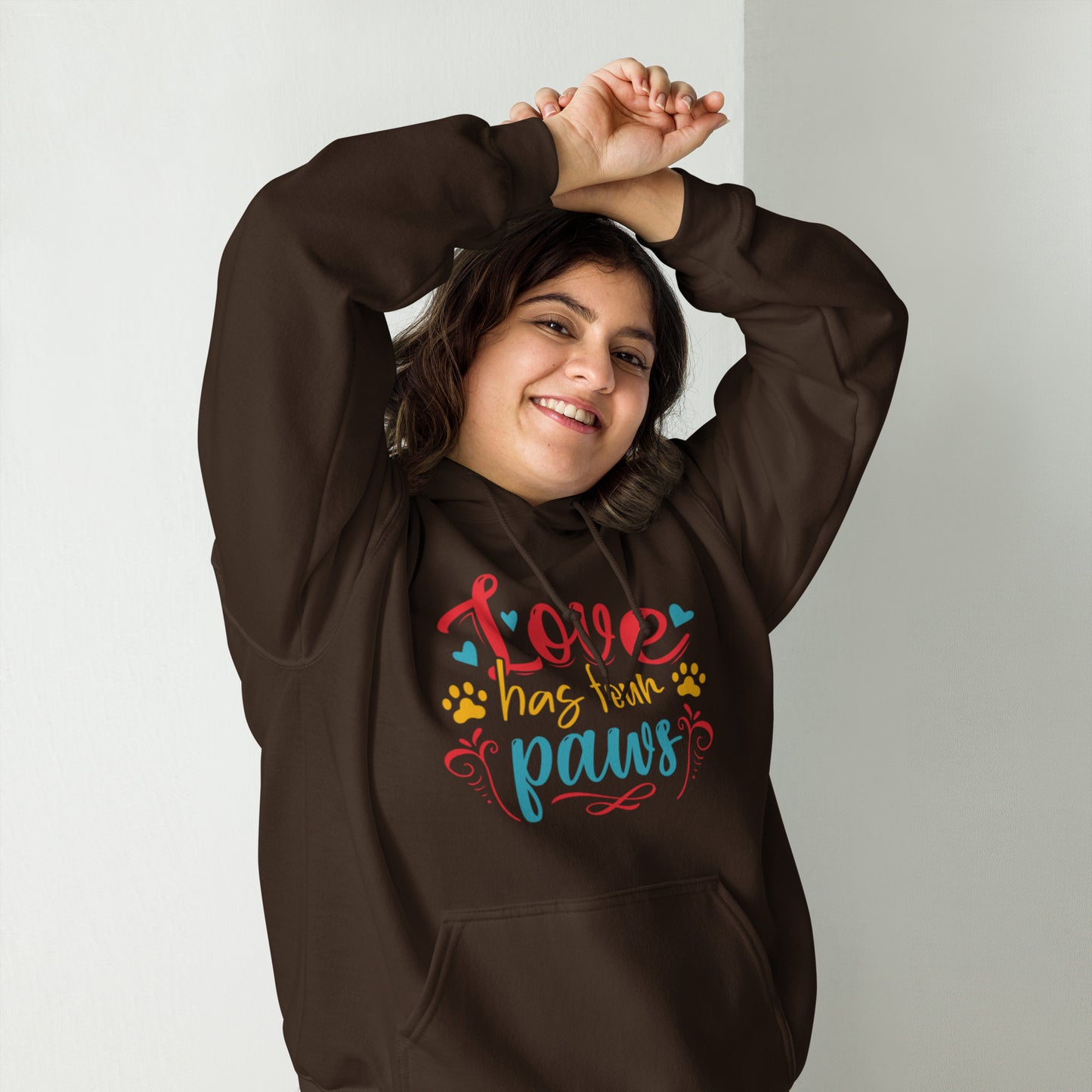 Love has Four Paws Unisex Hoodie