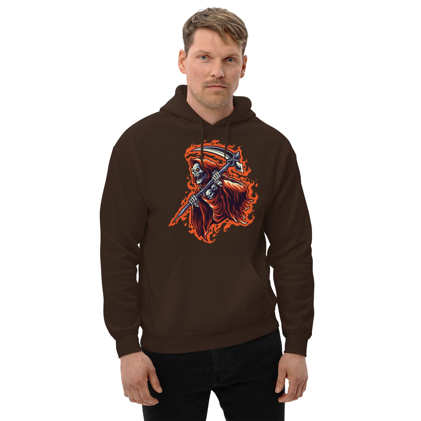 Flaming Reaper Unisex Hoodie