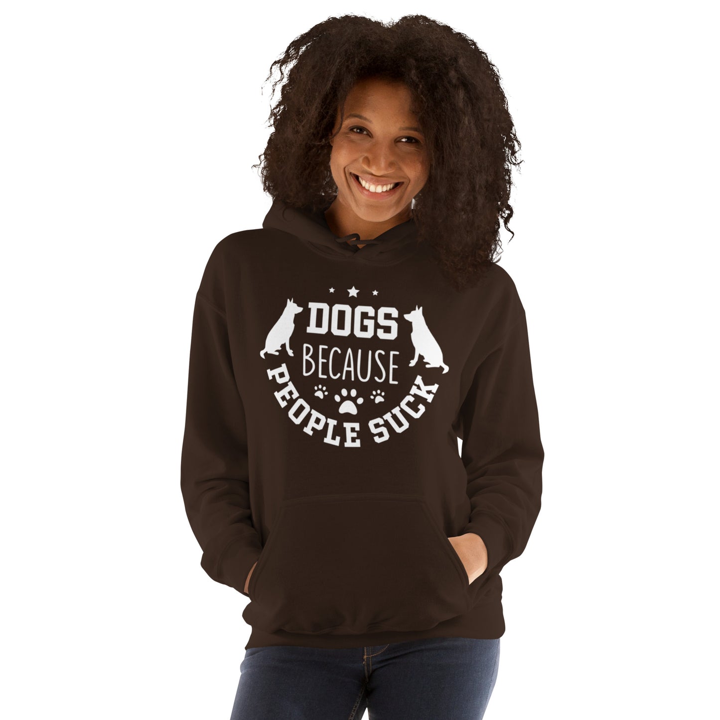 Dogs Because People Suck Unisex Hoodie