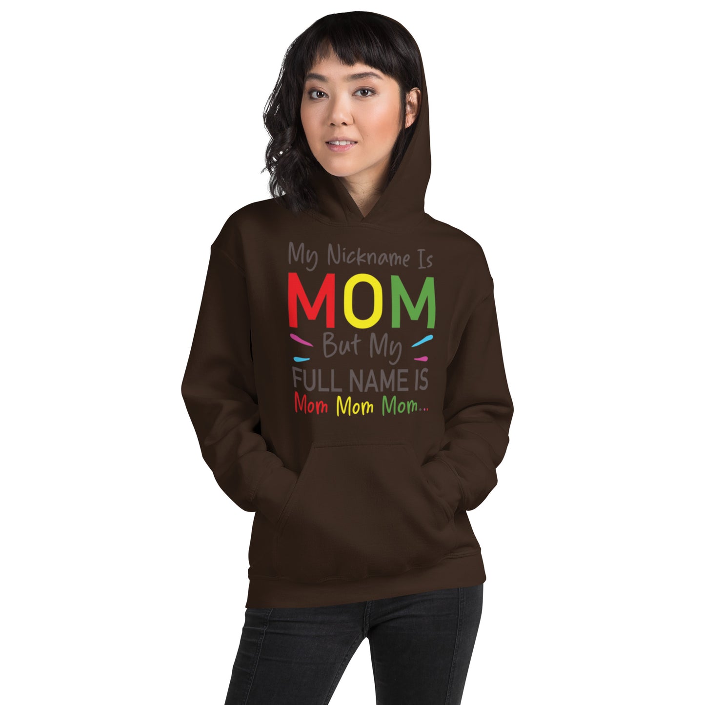 My Nickname is MOM But My Full Name is Mom Mom Mom Unisex Hoodie