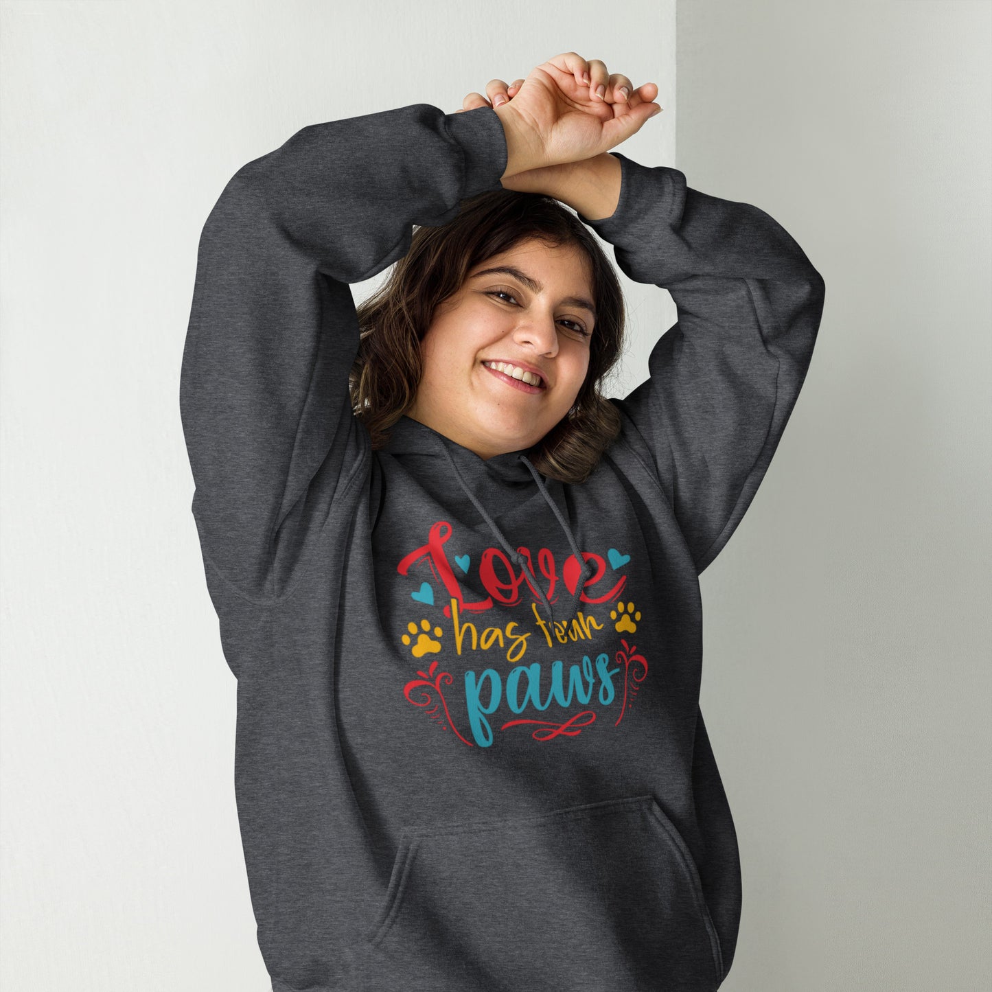 Love has Four Paws Unisex Hoodie
