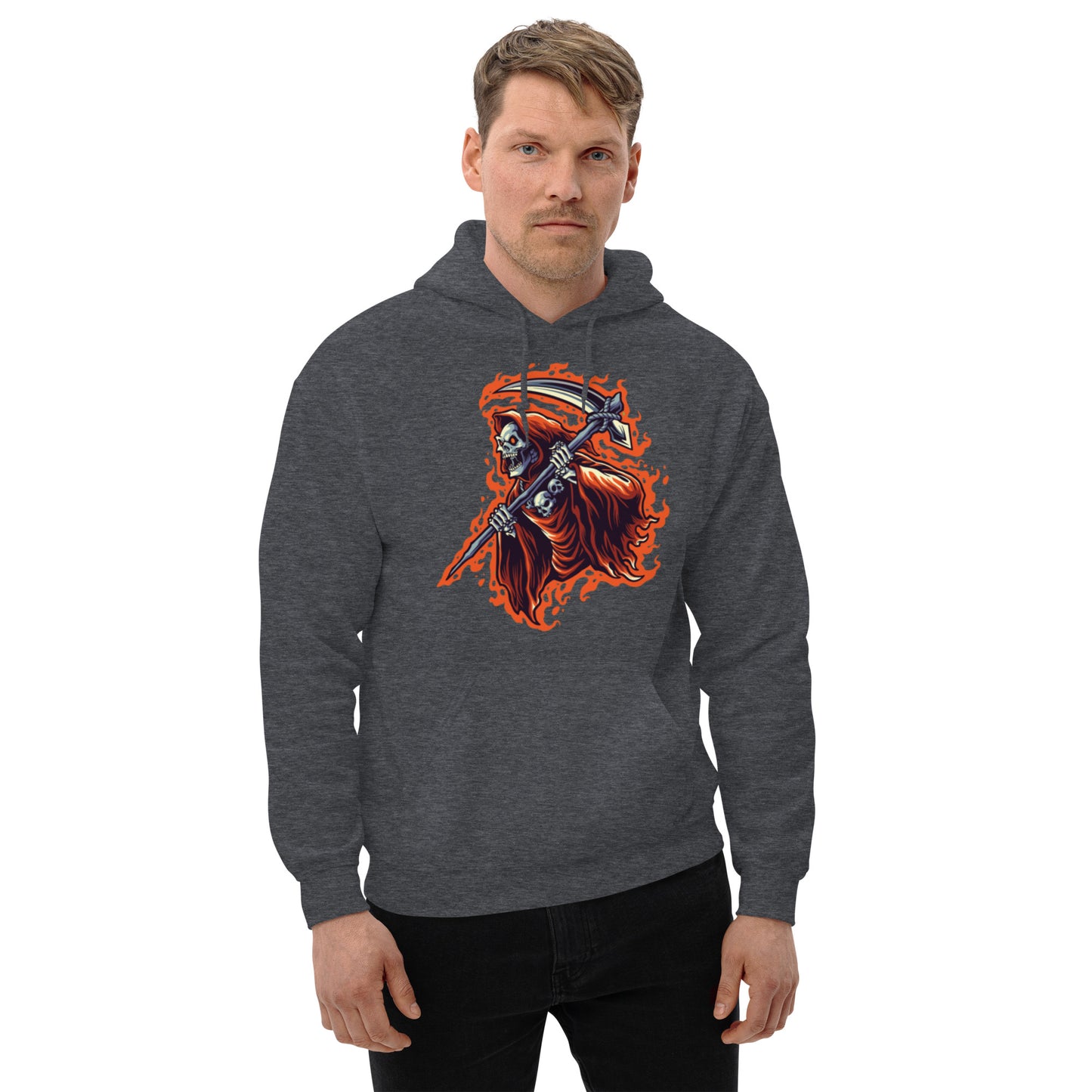 Flaming Reaper Unisex Hoodie