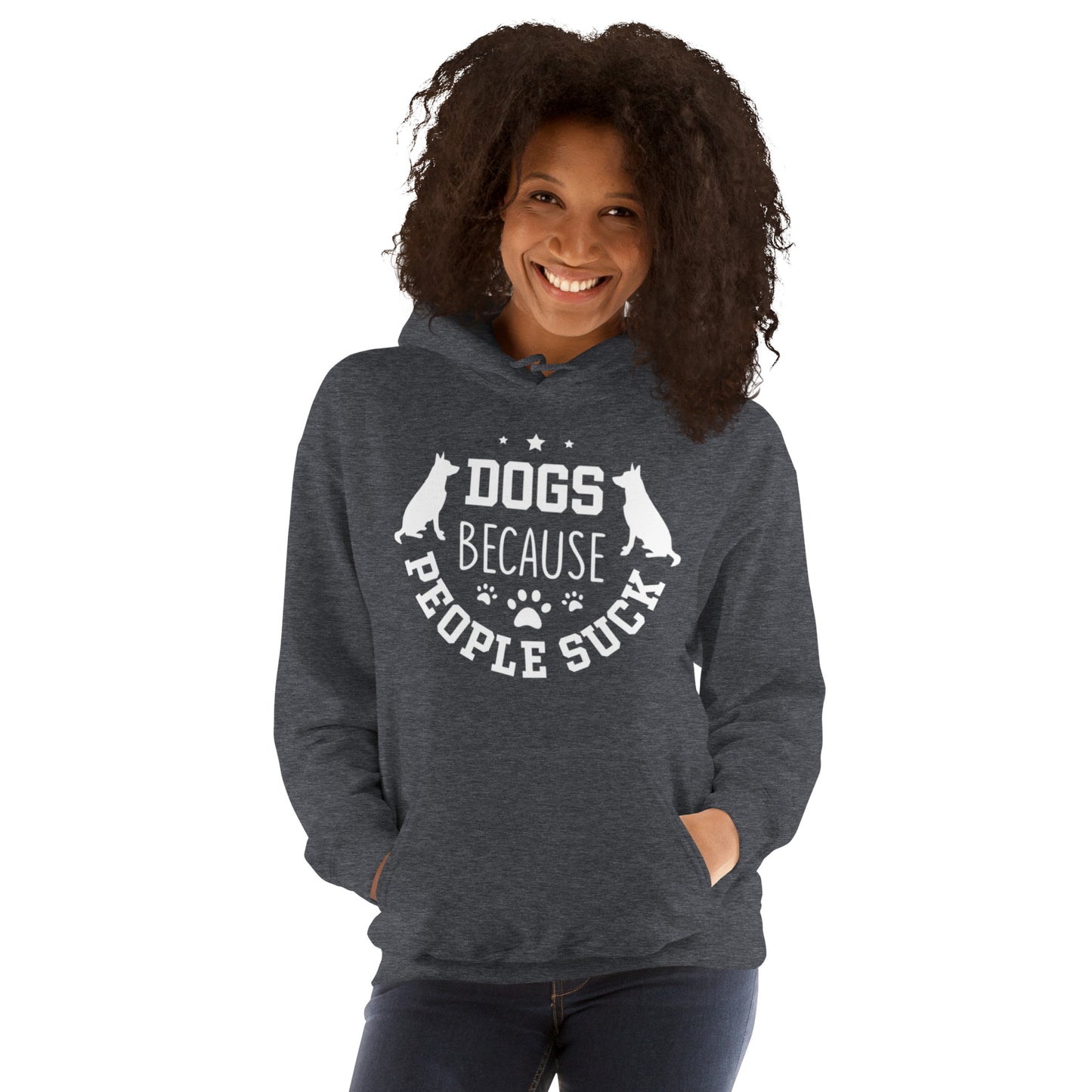 Dogs Because People Suck Unisex Hoodie