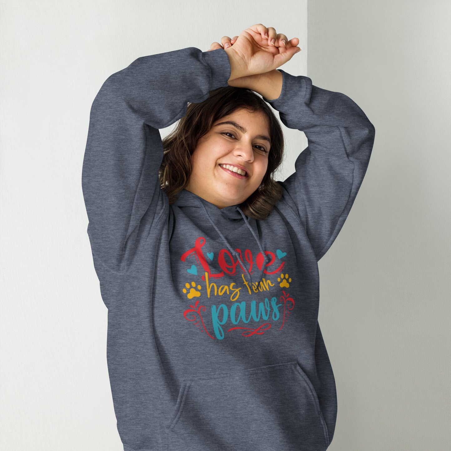 Love has Four Paws Unisex Hoodie