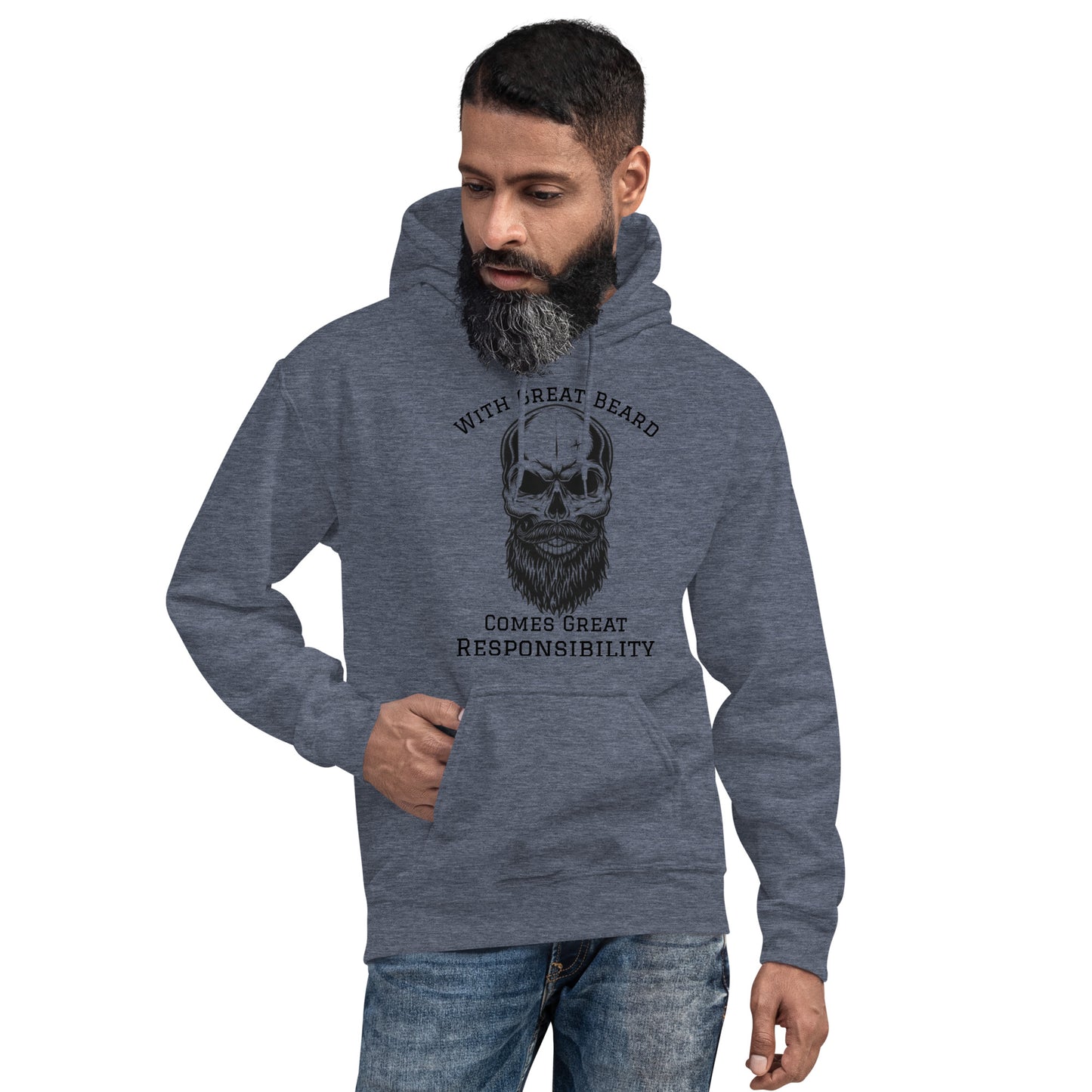 With Great Beard Comes Great Responsibility Unisex Hoodie