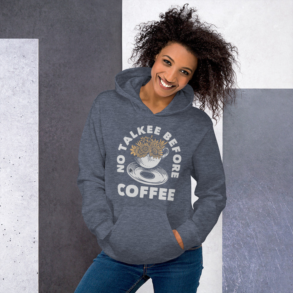No Talkee Before Coffee Unisex Hoodie