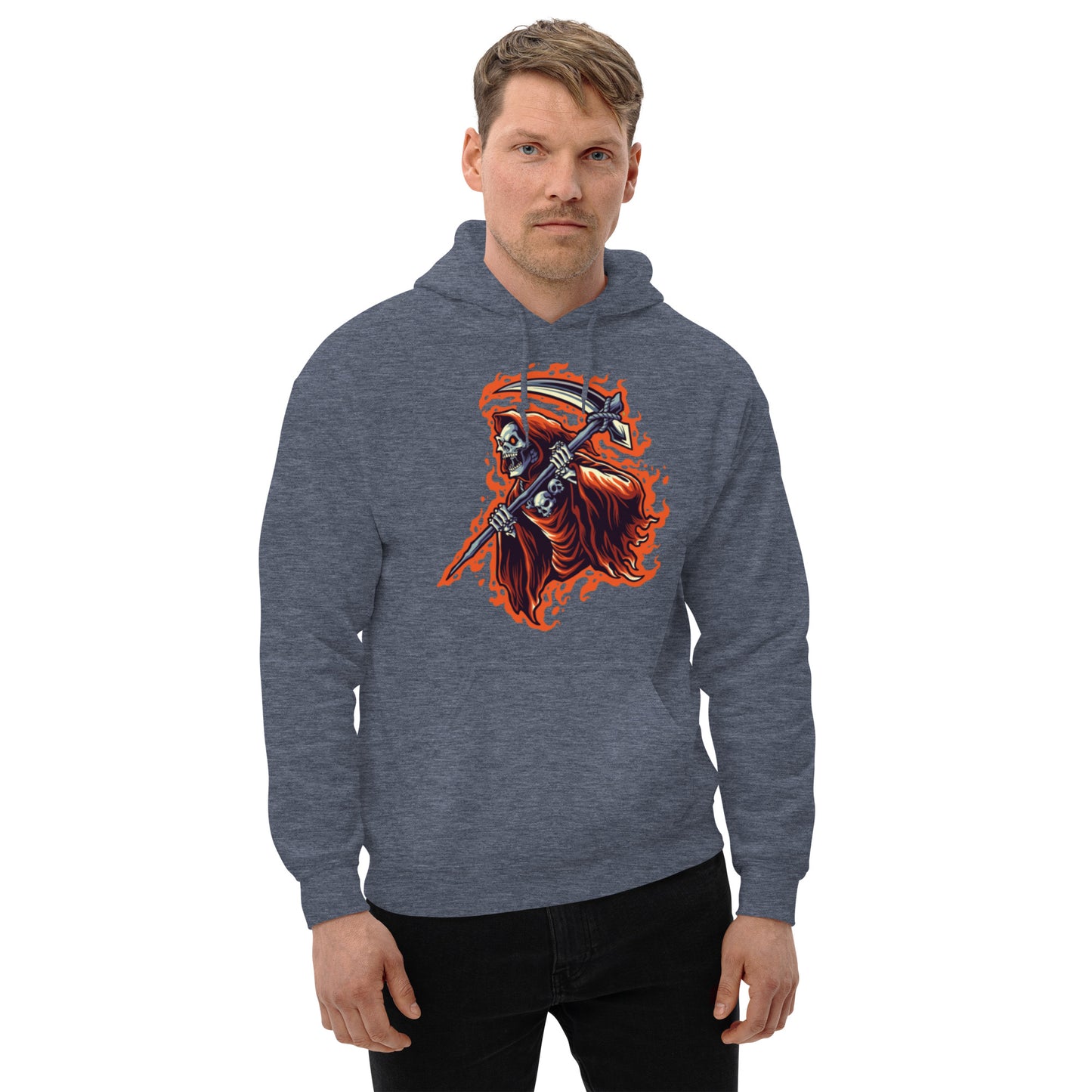 Flaming Reaper Unisex Hoodie