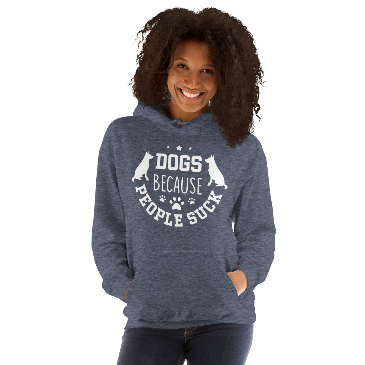 Dogs Because People Suck Unisex Hoodie