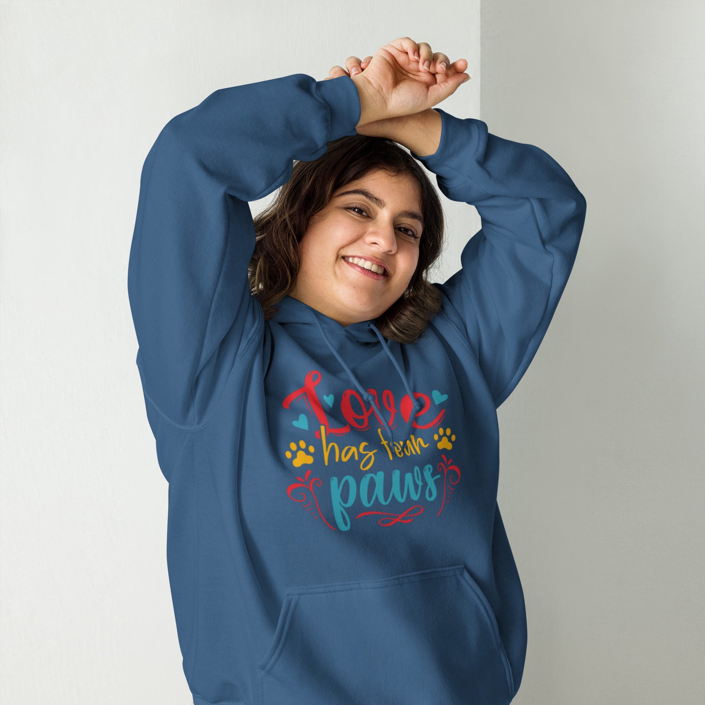 Love has Four Paws Unisex Hoodie