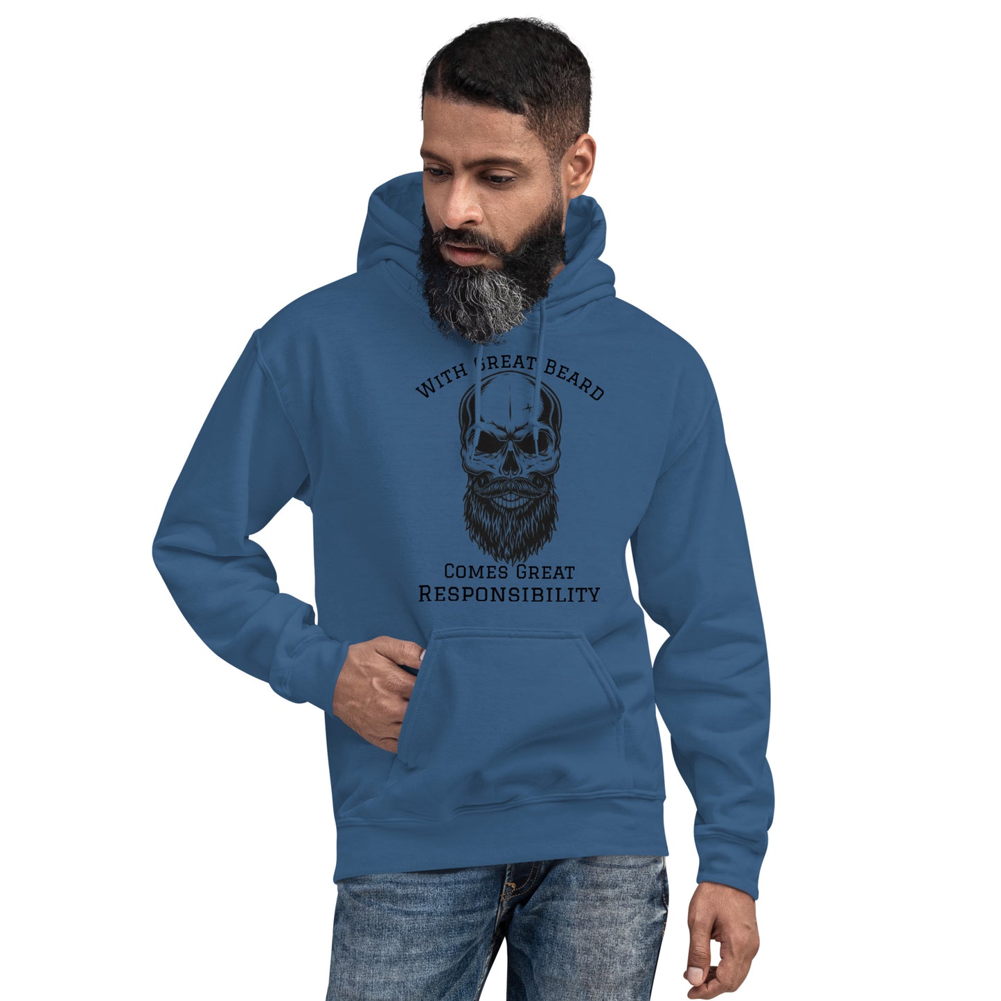 With Great Beard Comes Great Responsibility Unisex Hoodie
