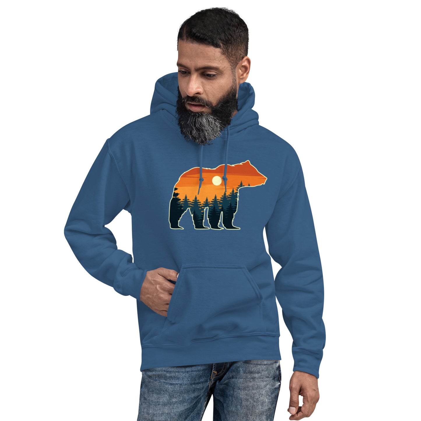 Sunset Bear Silhouette Unisex Hoodie