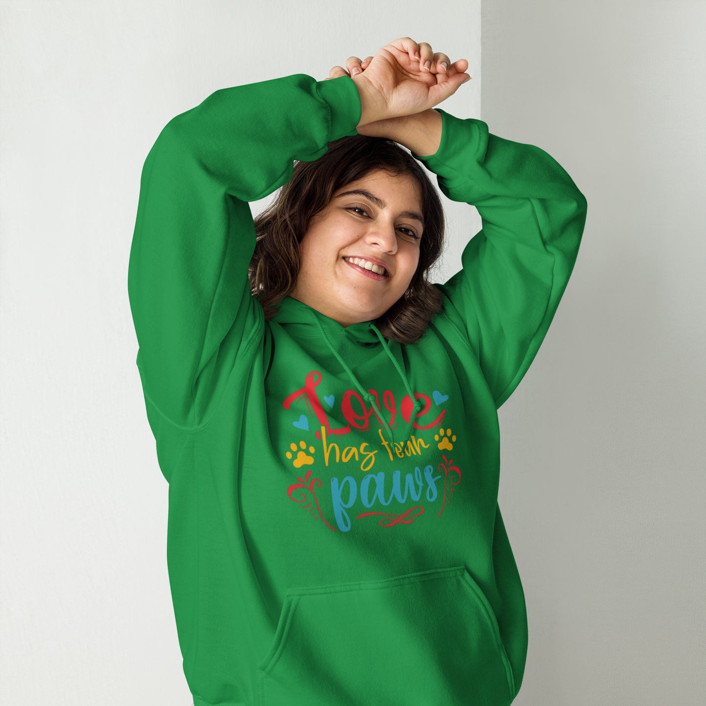 Love has Four Paws Unisex Hoodie