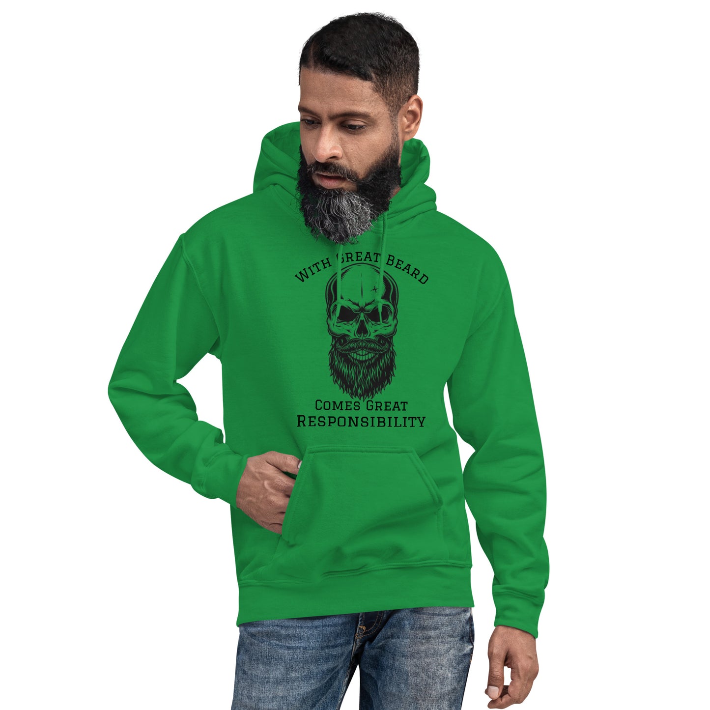With Great Beard Comes Great Responsibility Unisex Hoodie