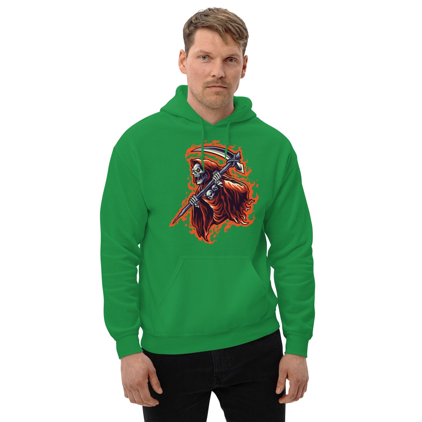 Flaming Reaper Unisex Hoodie