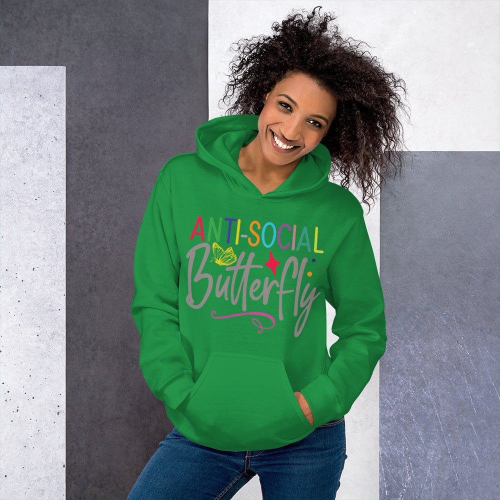 Anti-Social Butterfly Unisex Hoodie