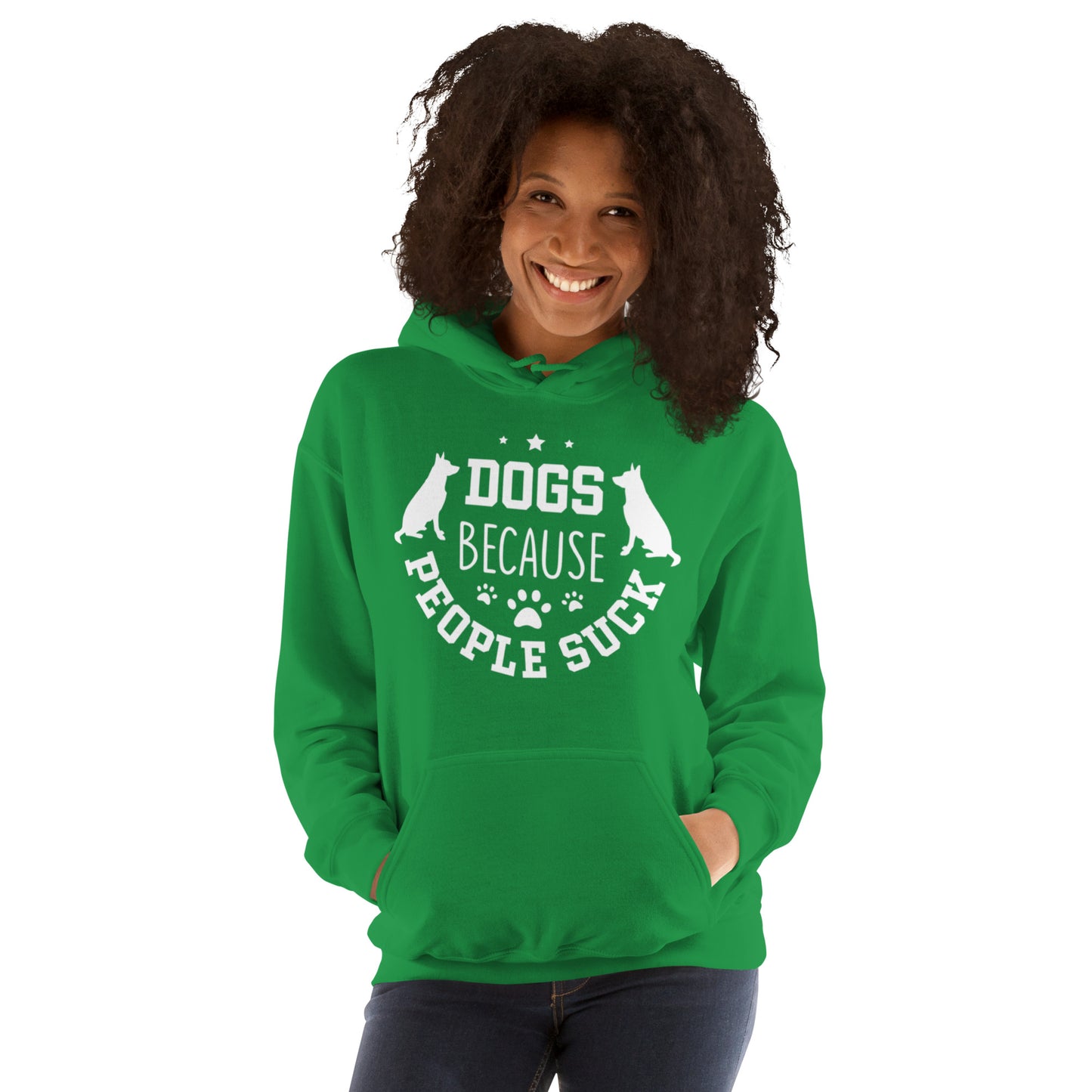 Dogs Because People Suck Unisex Hoodie