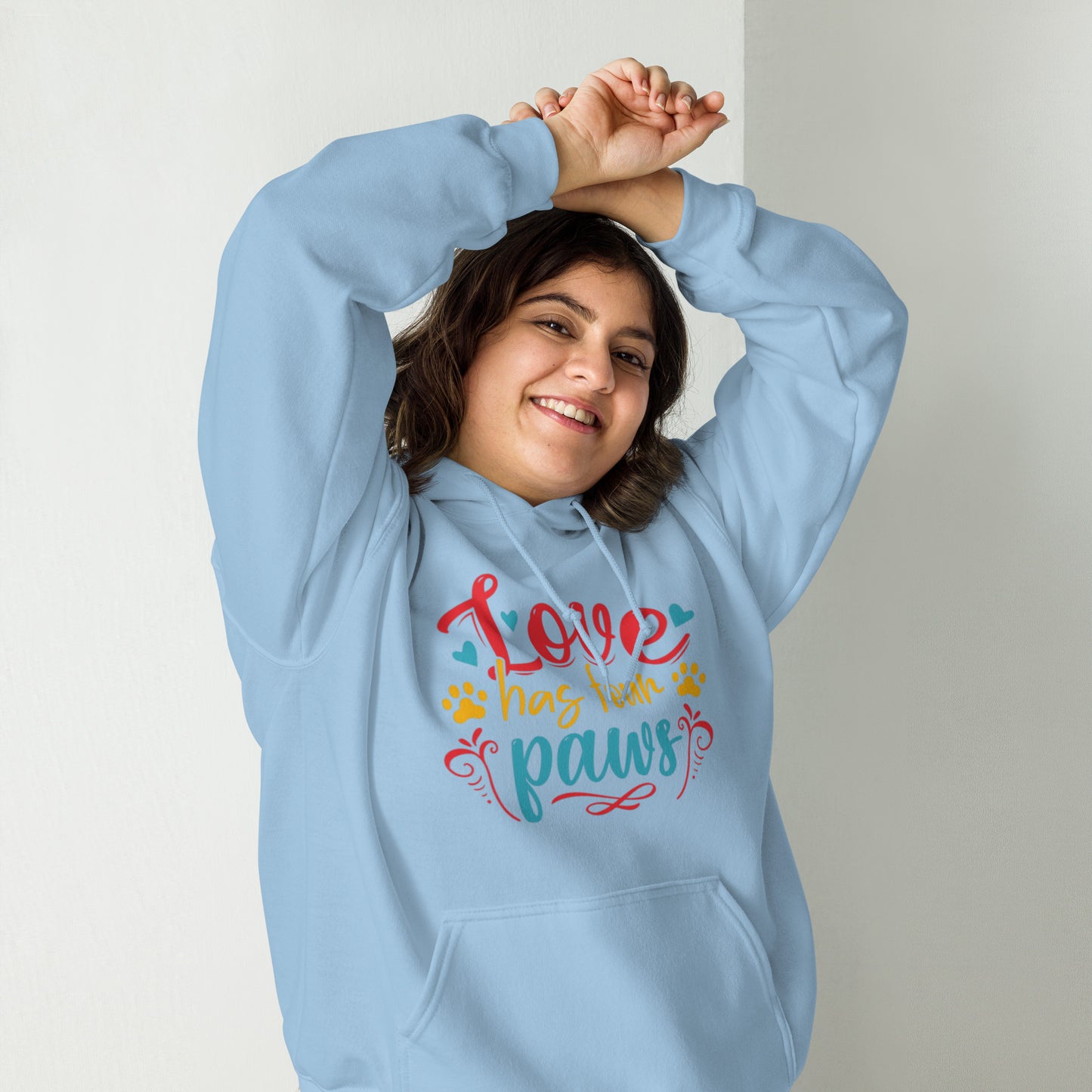 Love has Four Paws Unisex Hoodie
