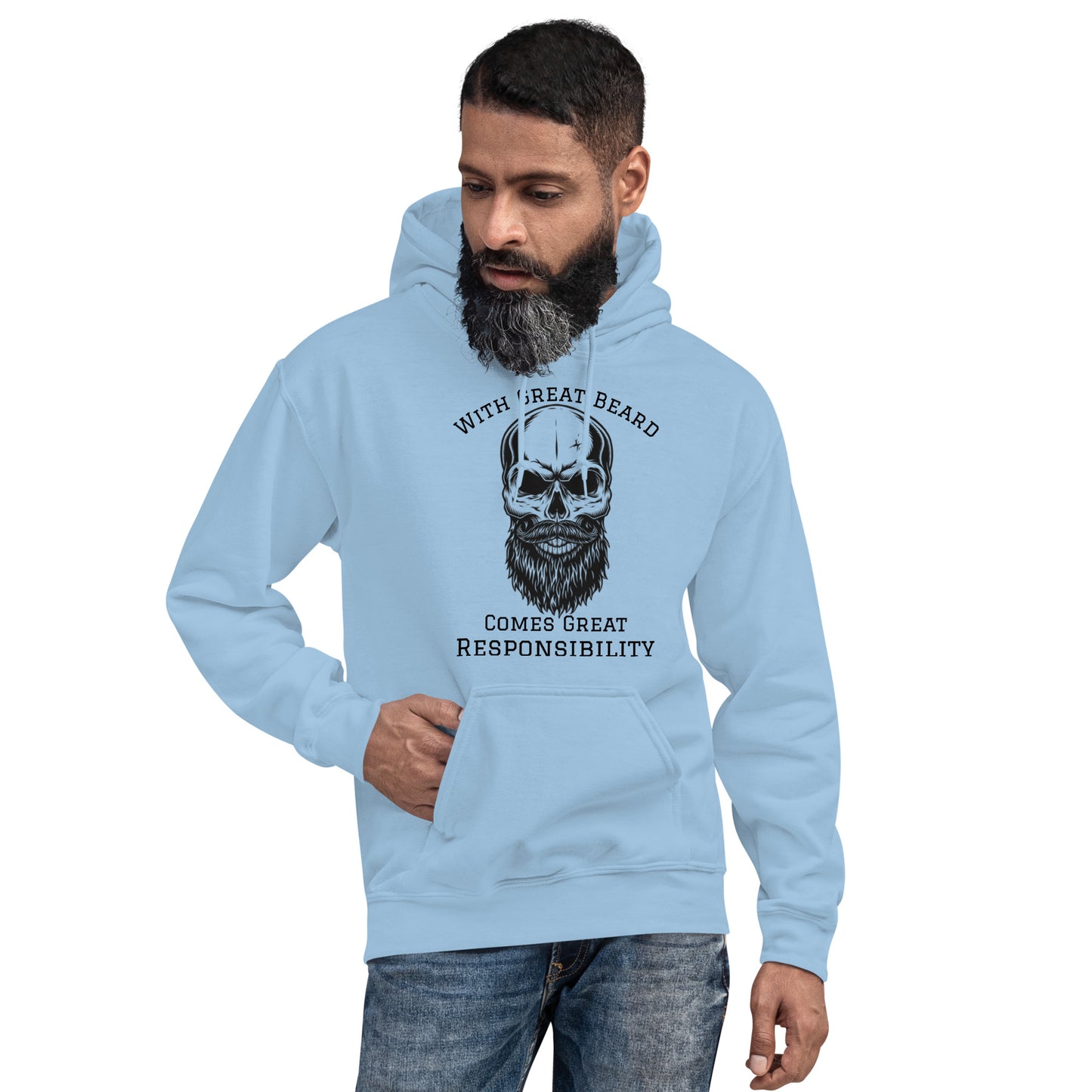 With Great Beard Comes Great Responsibility Unisex Hoodie