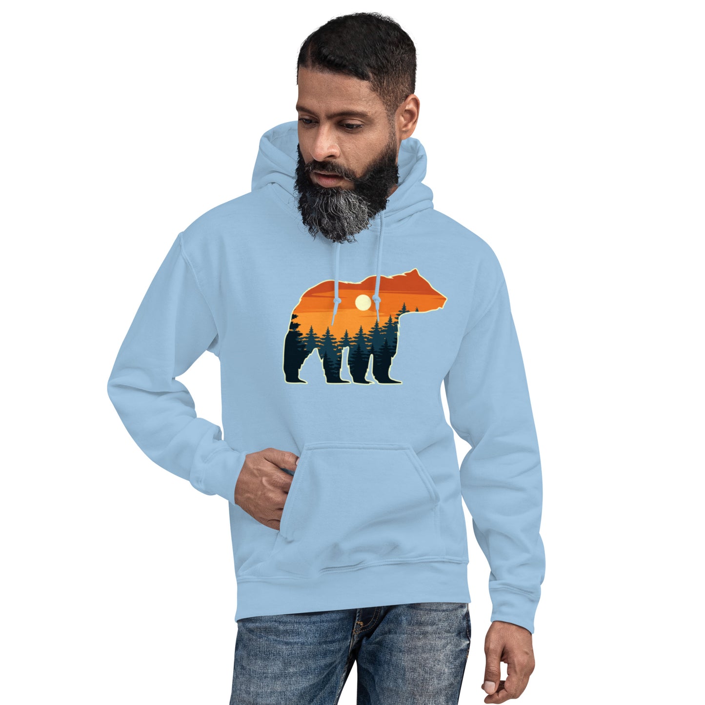 Sunset Bear Silhouette Unisex Hoodie