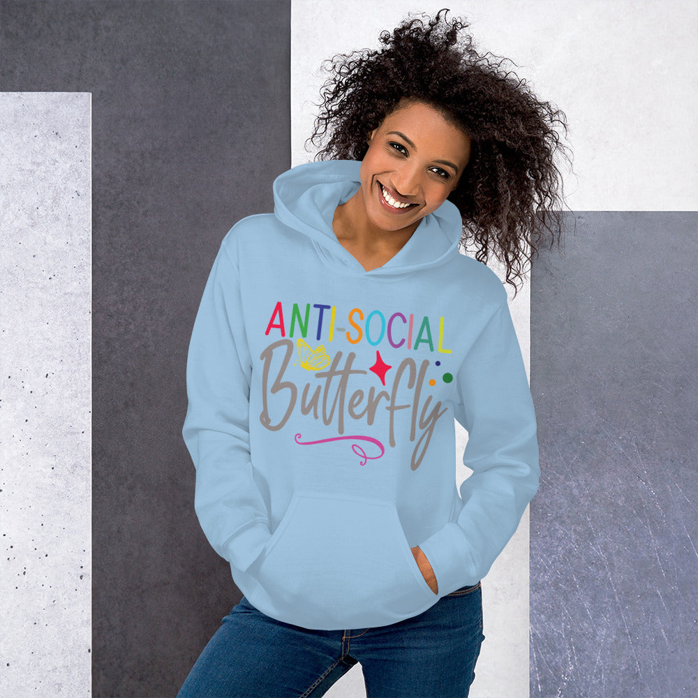 Anti-Social Butterfly Unisex Hoodie
