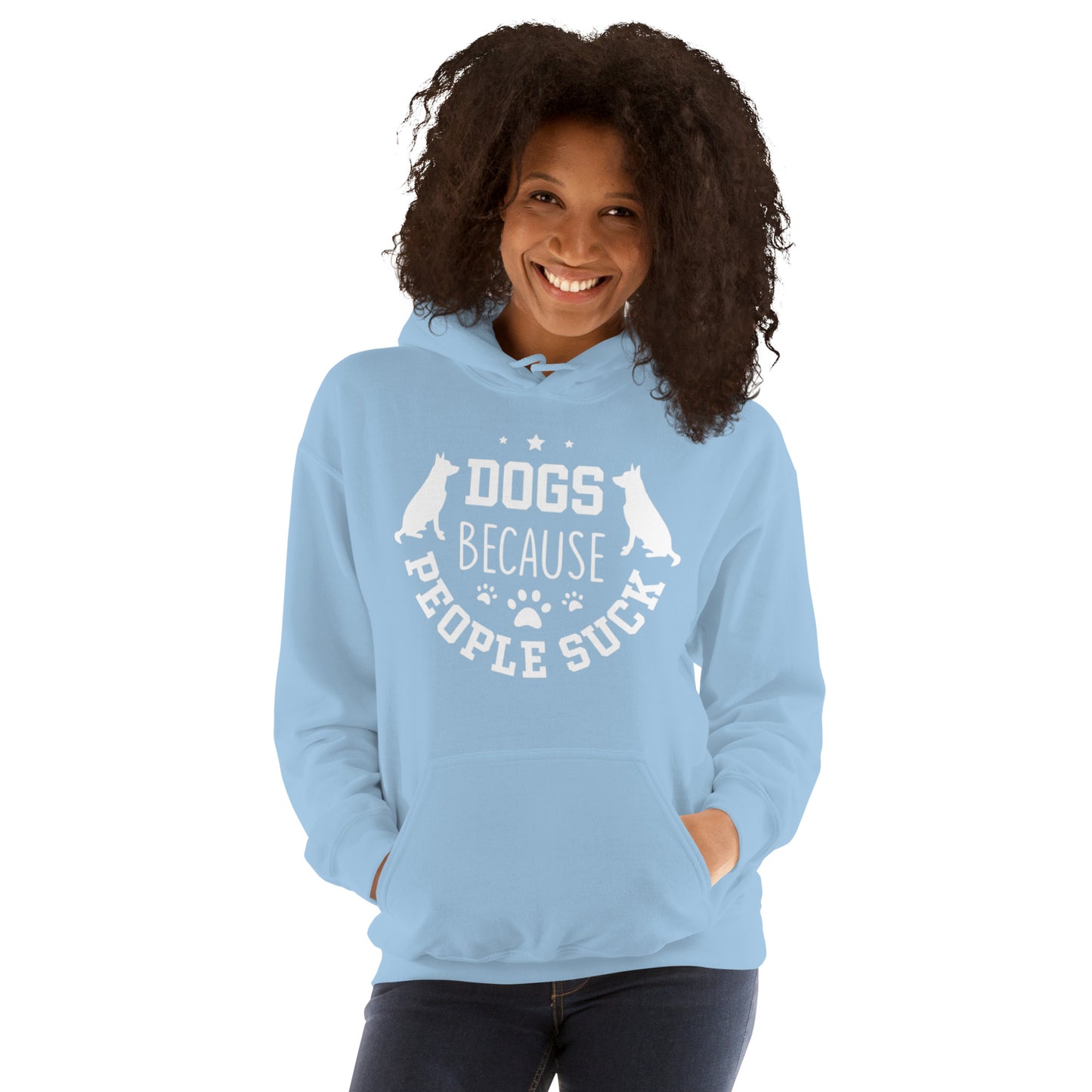Dogs Because People Suck Unisex Hoodie
