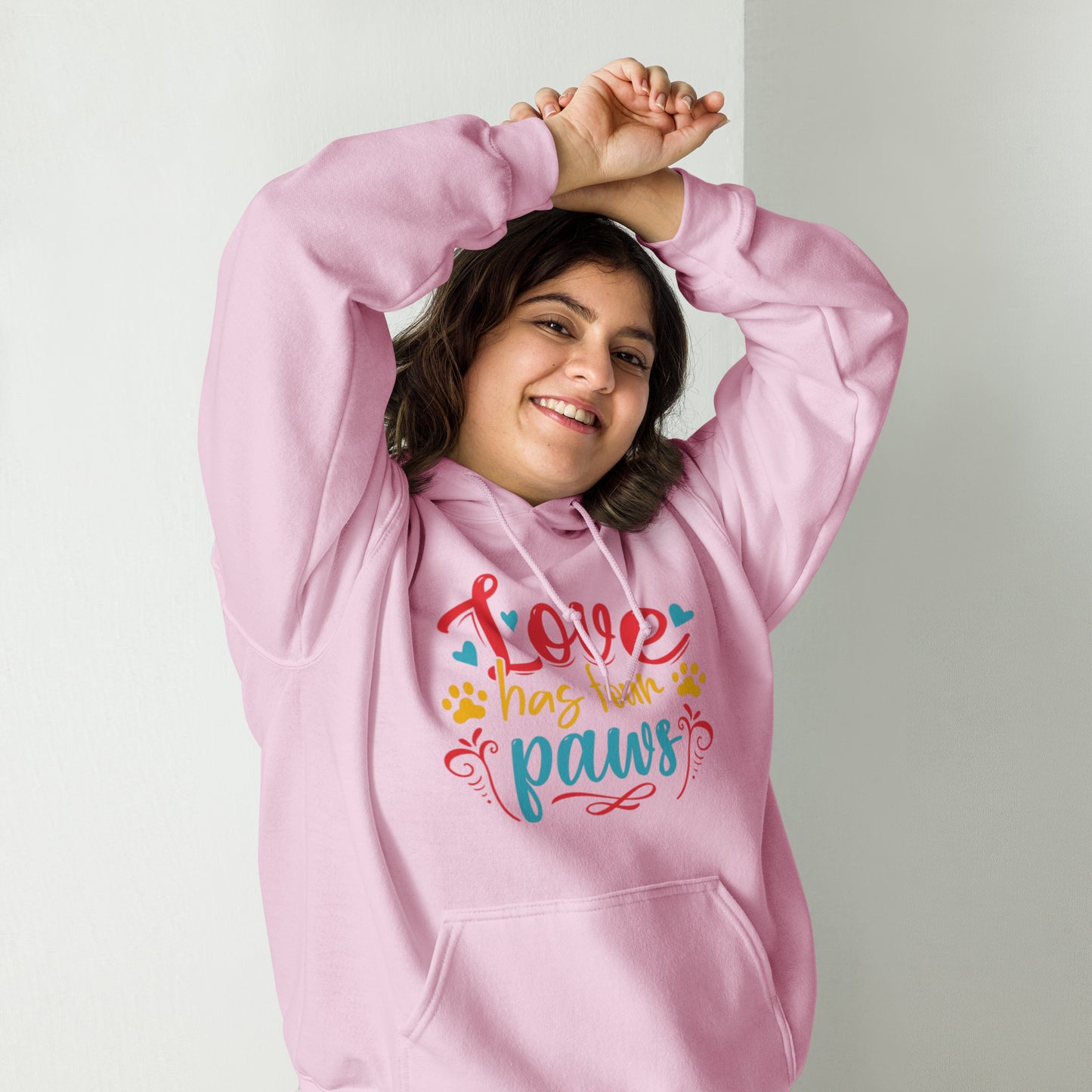 Love has Four Paws Unisex Hoodie