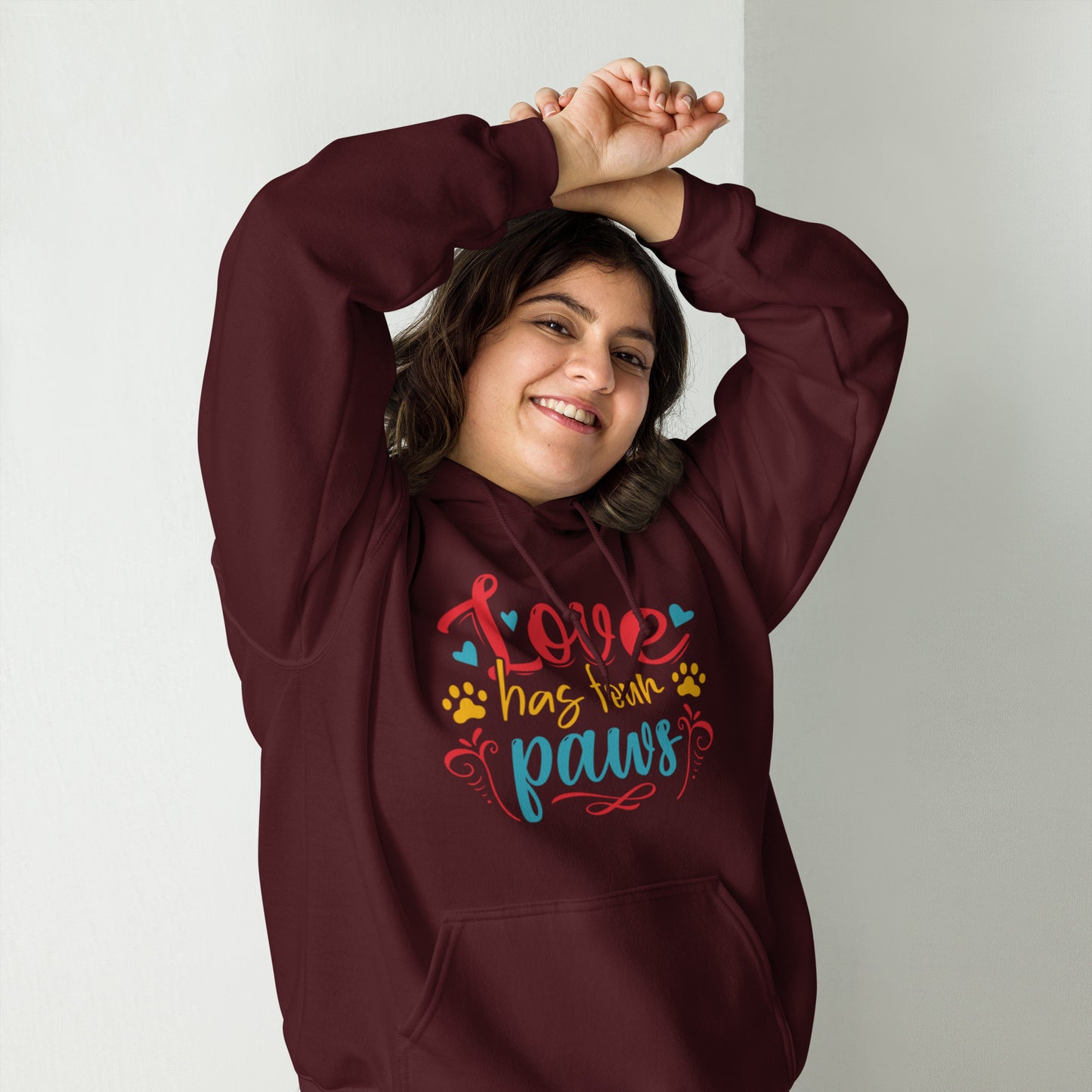 Love has Four Paws Unisex Hoodie