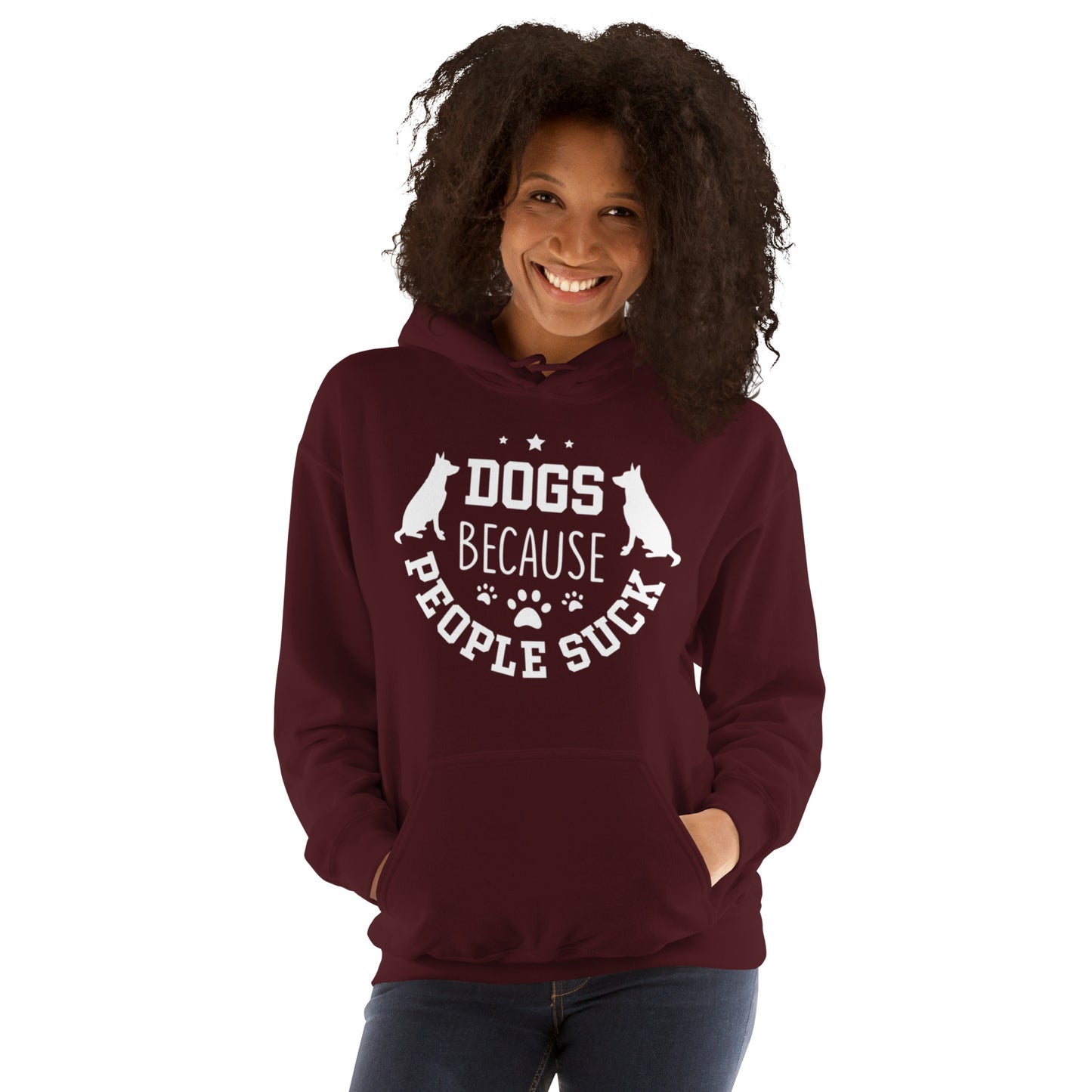Dogs Because People Suck Unisex Hoodie