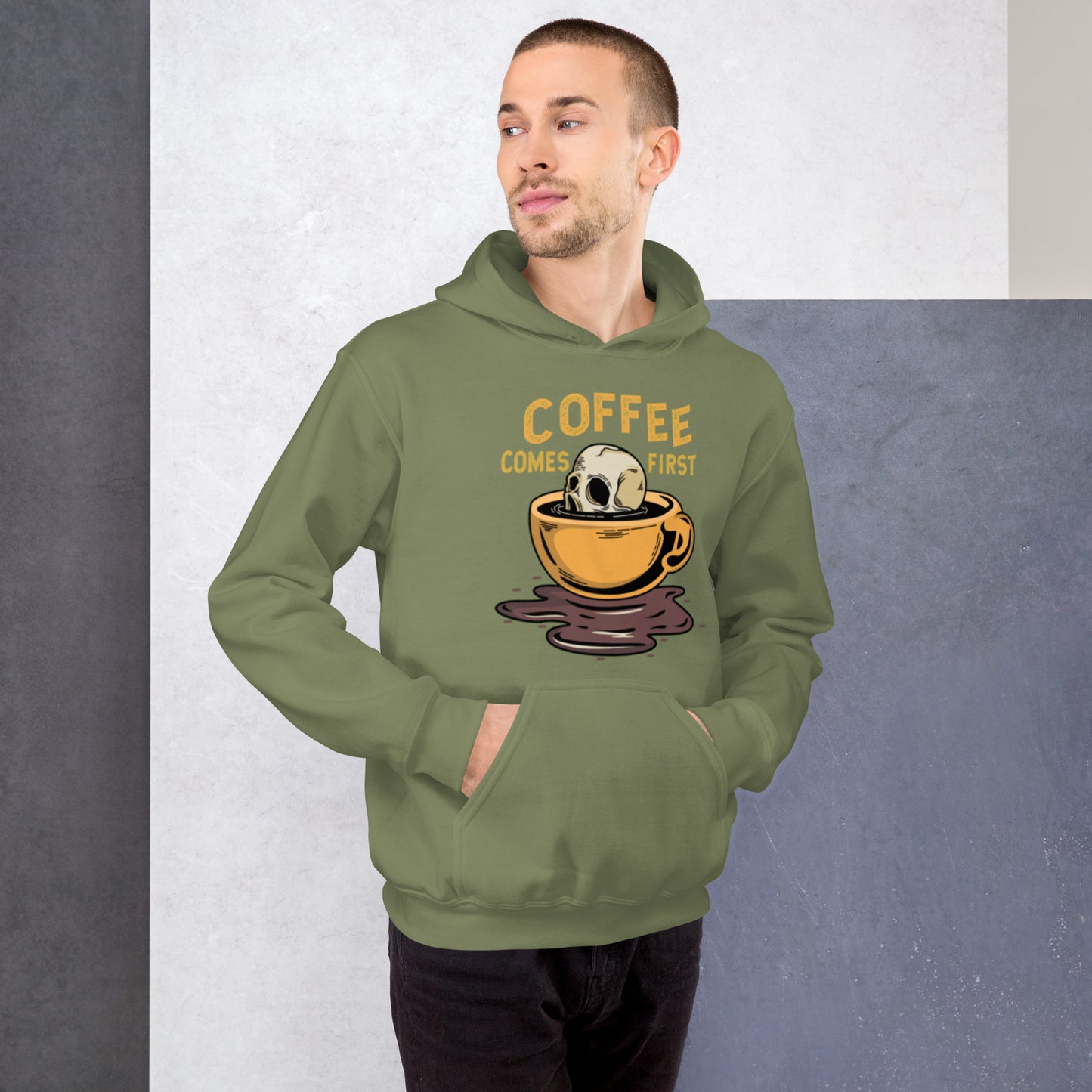 Coffee Comes First Unisex Hoodie