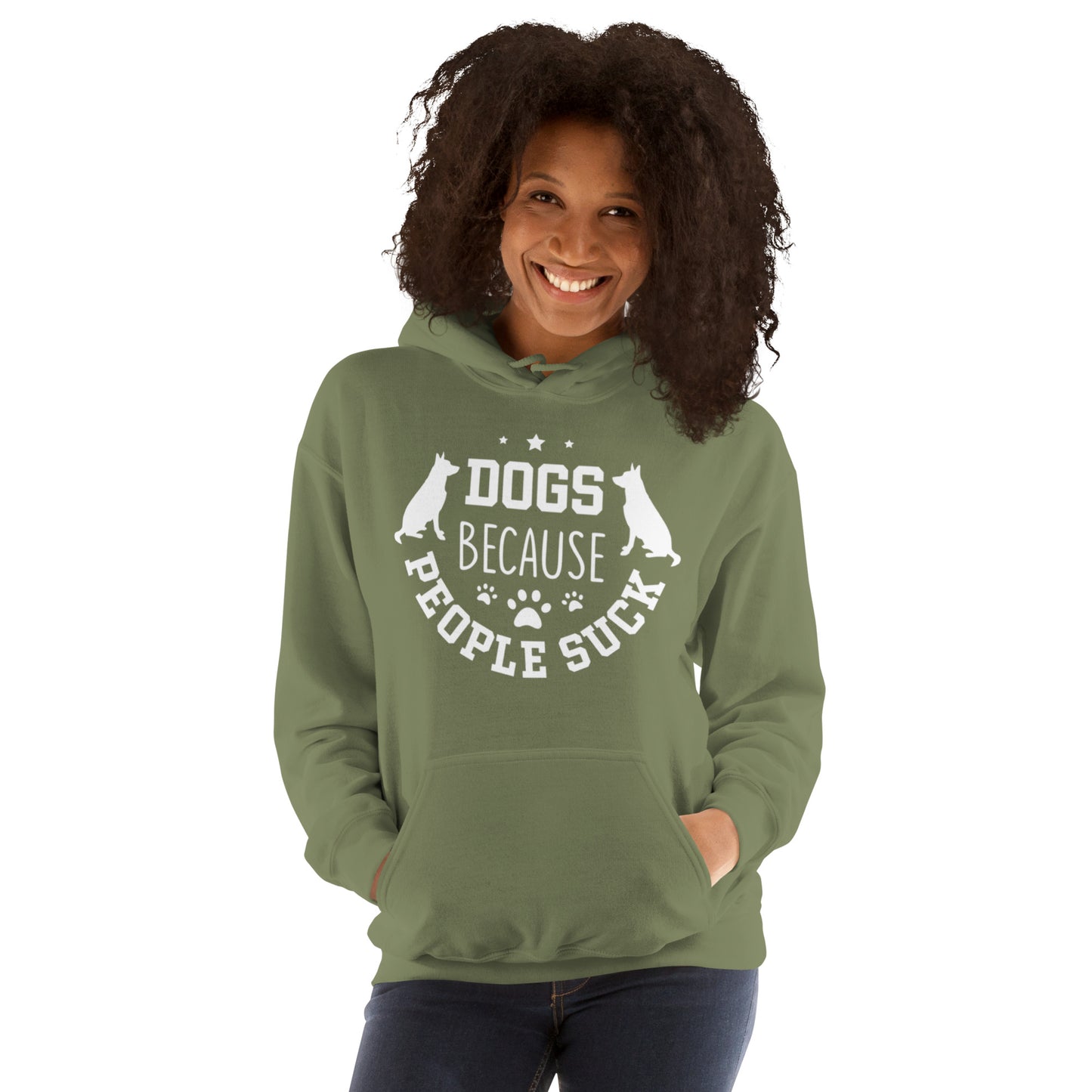 Dogs Because People Suck Unisex Hoodie
