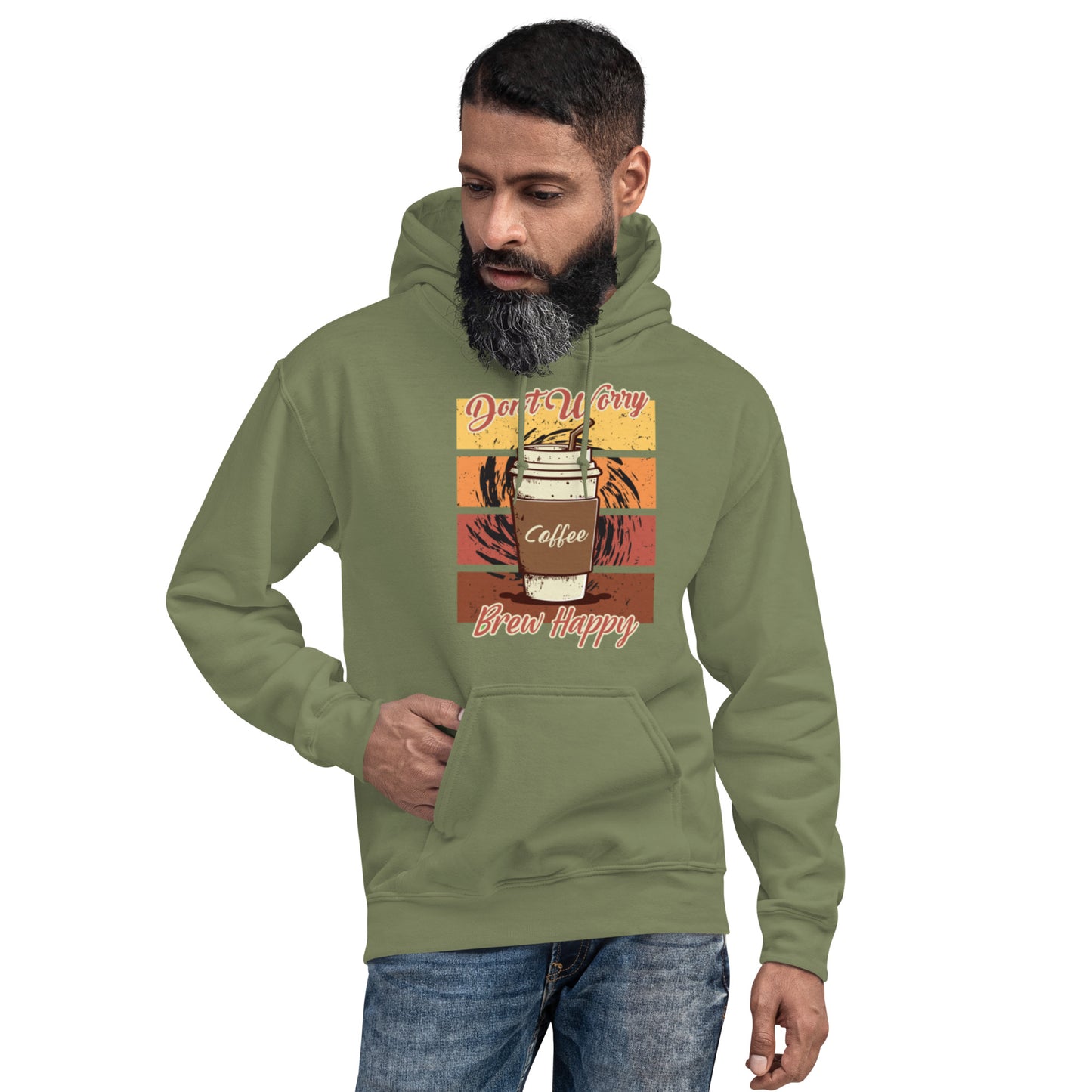 Don't Worry Brew Happy Unisex Hoodie