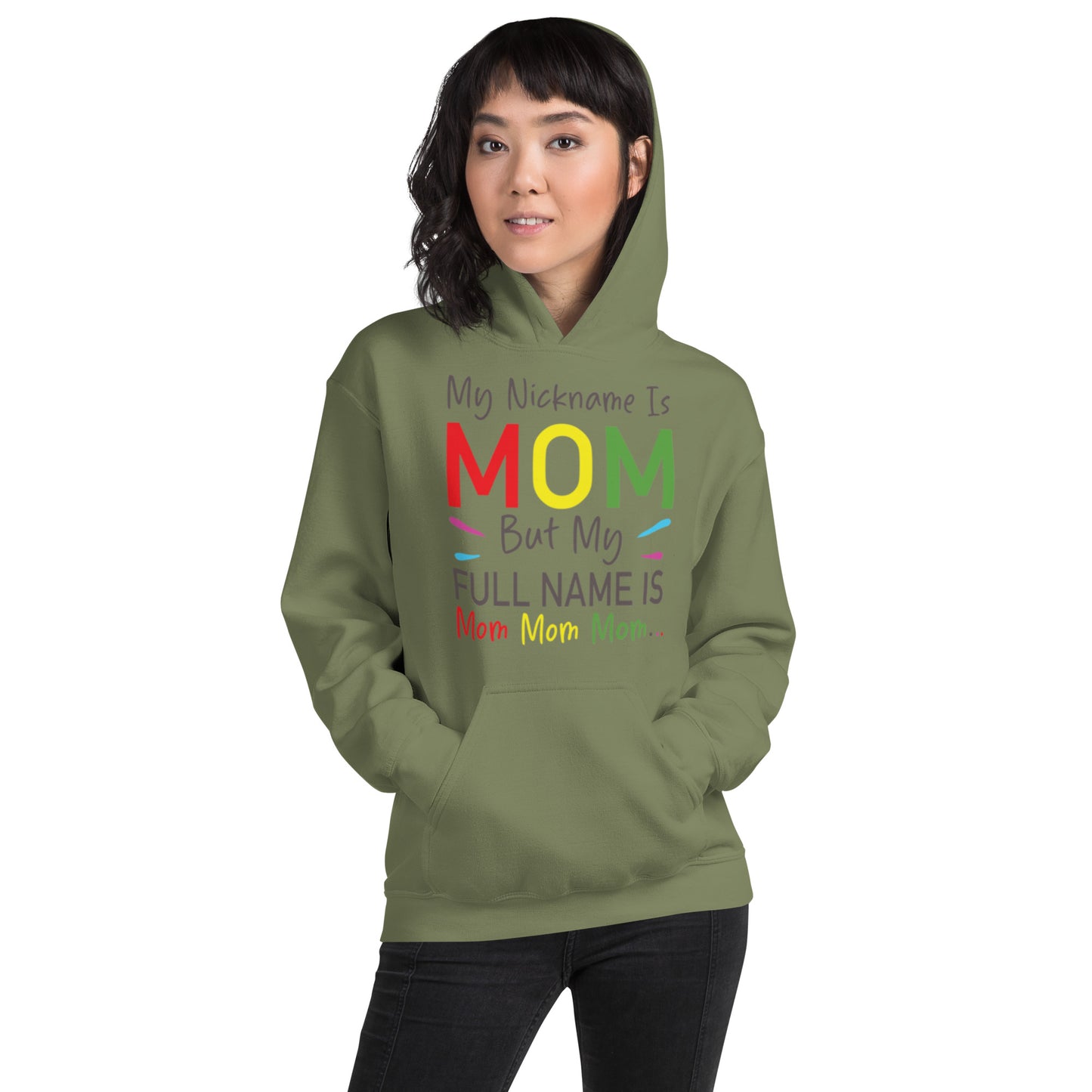My Nickname is MOM But My Full Name is Mom Mom Mom Unisex Hoodie