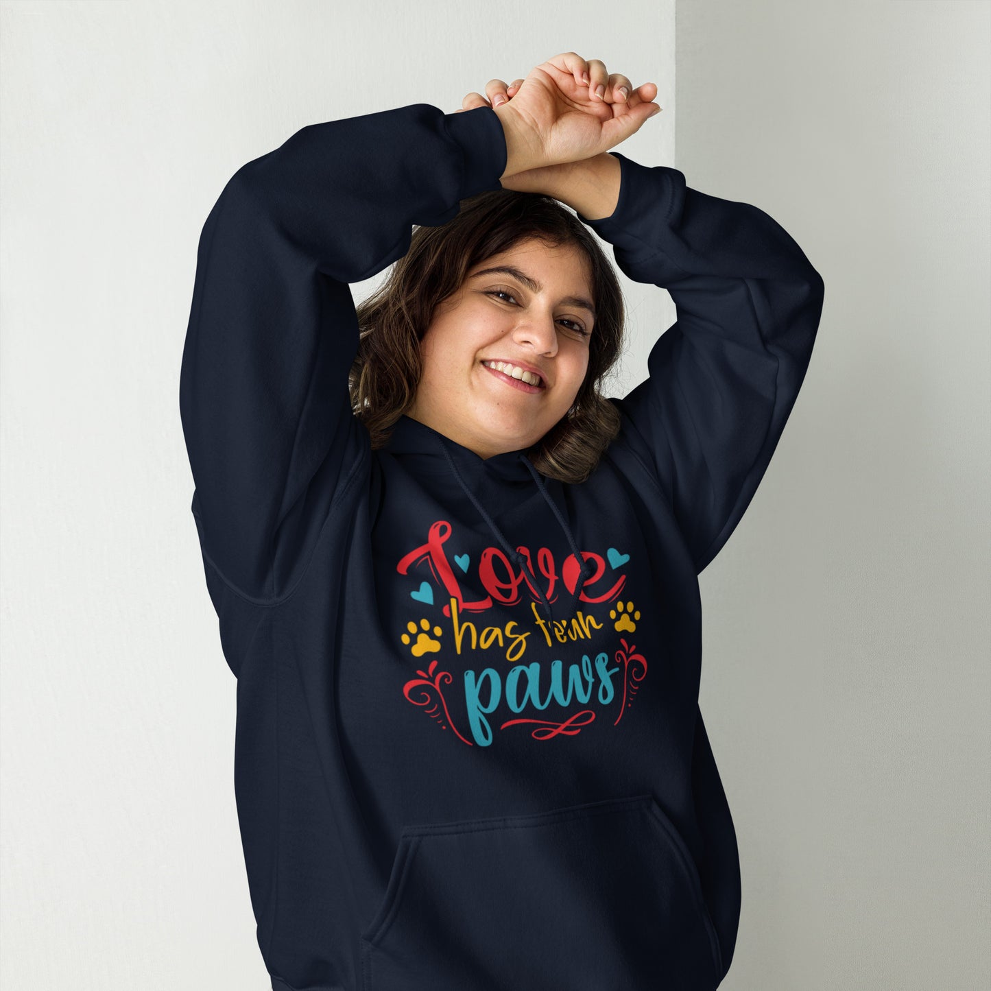 Love has Four Paws Unisex Hoodie