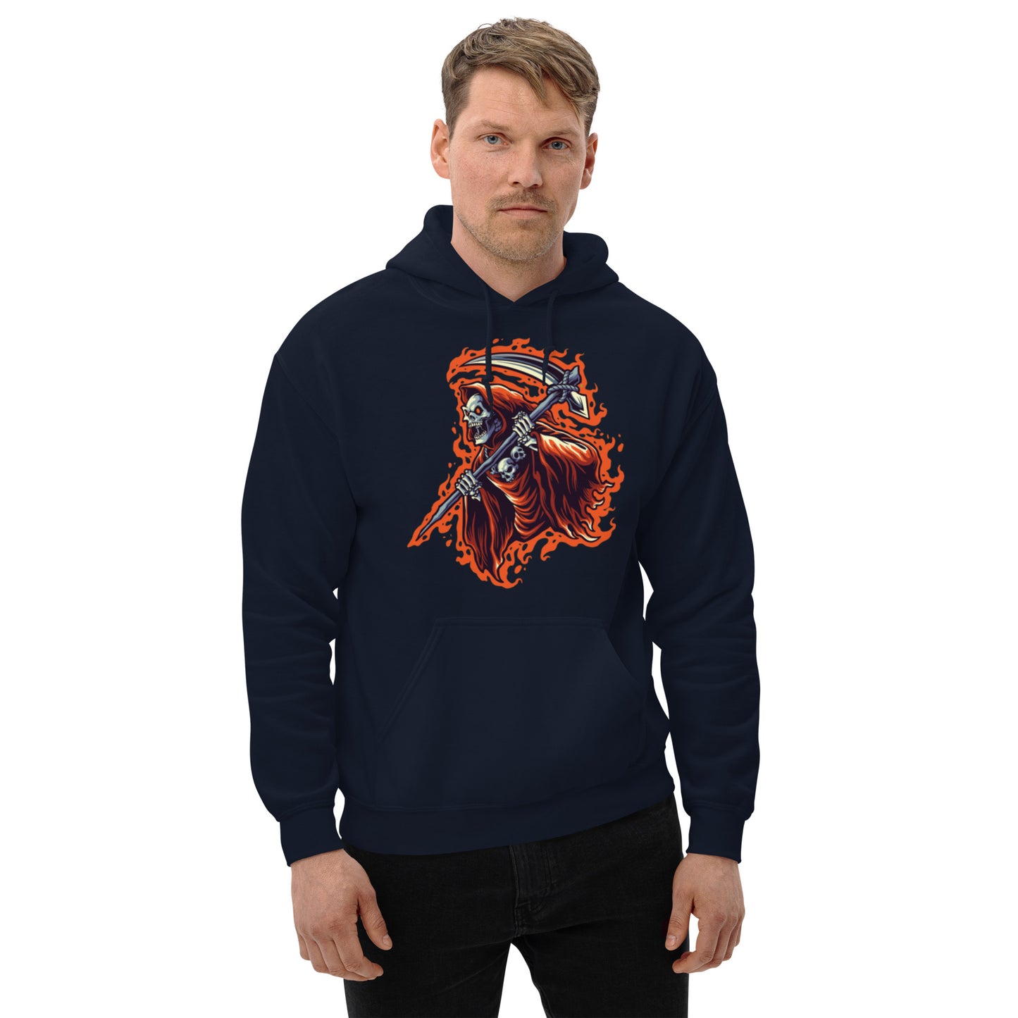 Flaming Reaper Unisex Hoodie