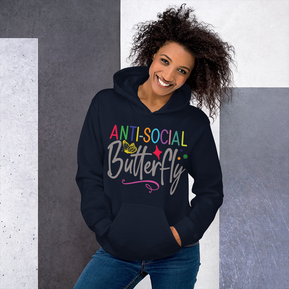 Anti-Social Butterfly Unisex Hoodie