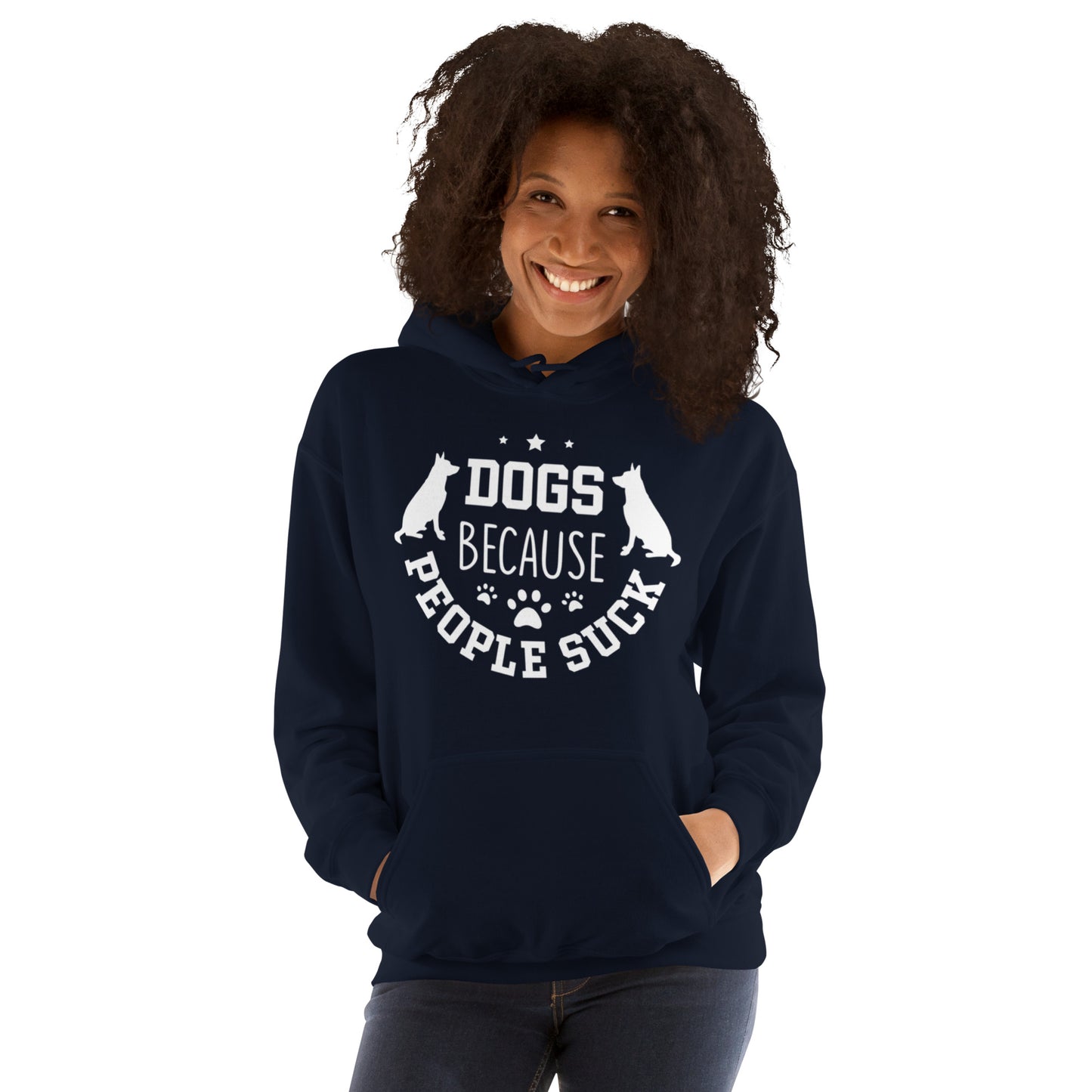 Dogs Because People Suck Unisex Hoodie