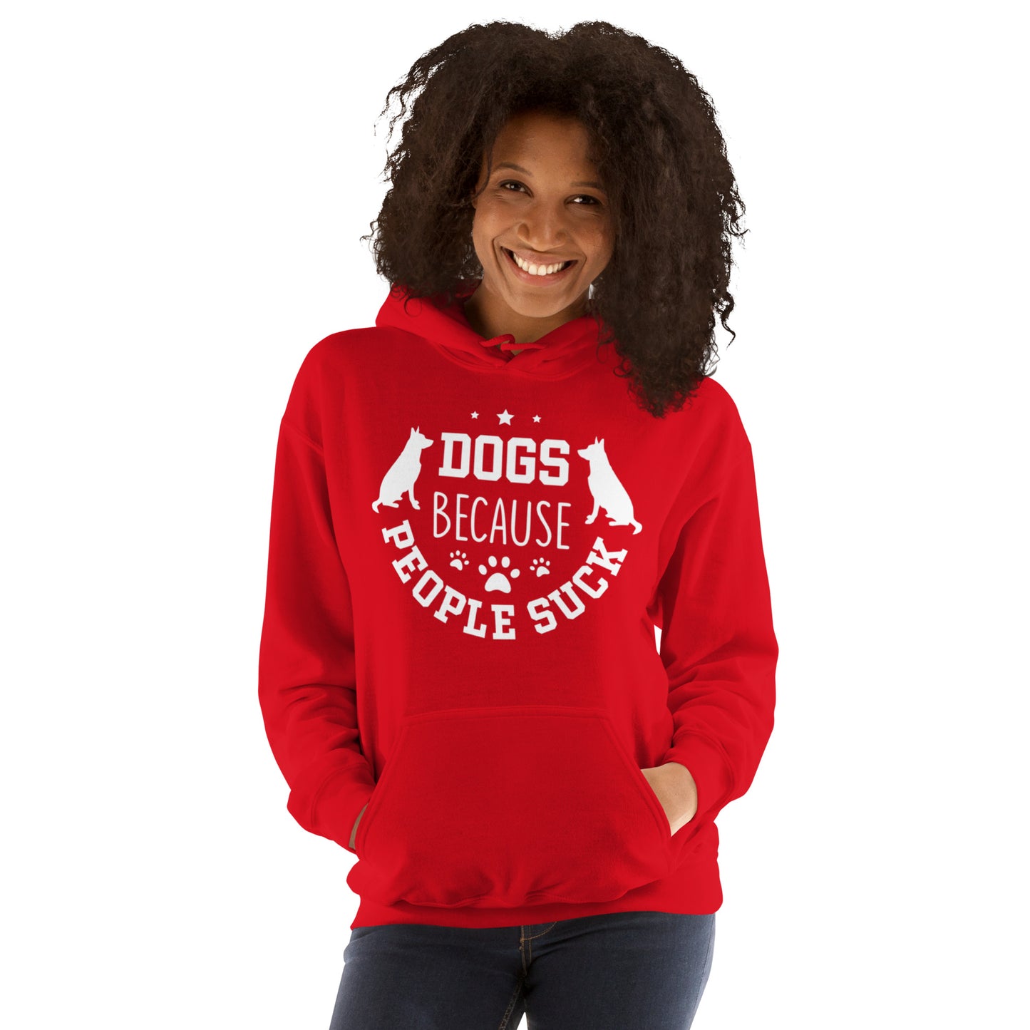 Dogs Because People Suck Unisex Hoodie