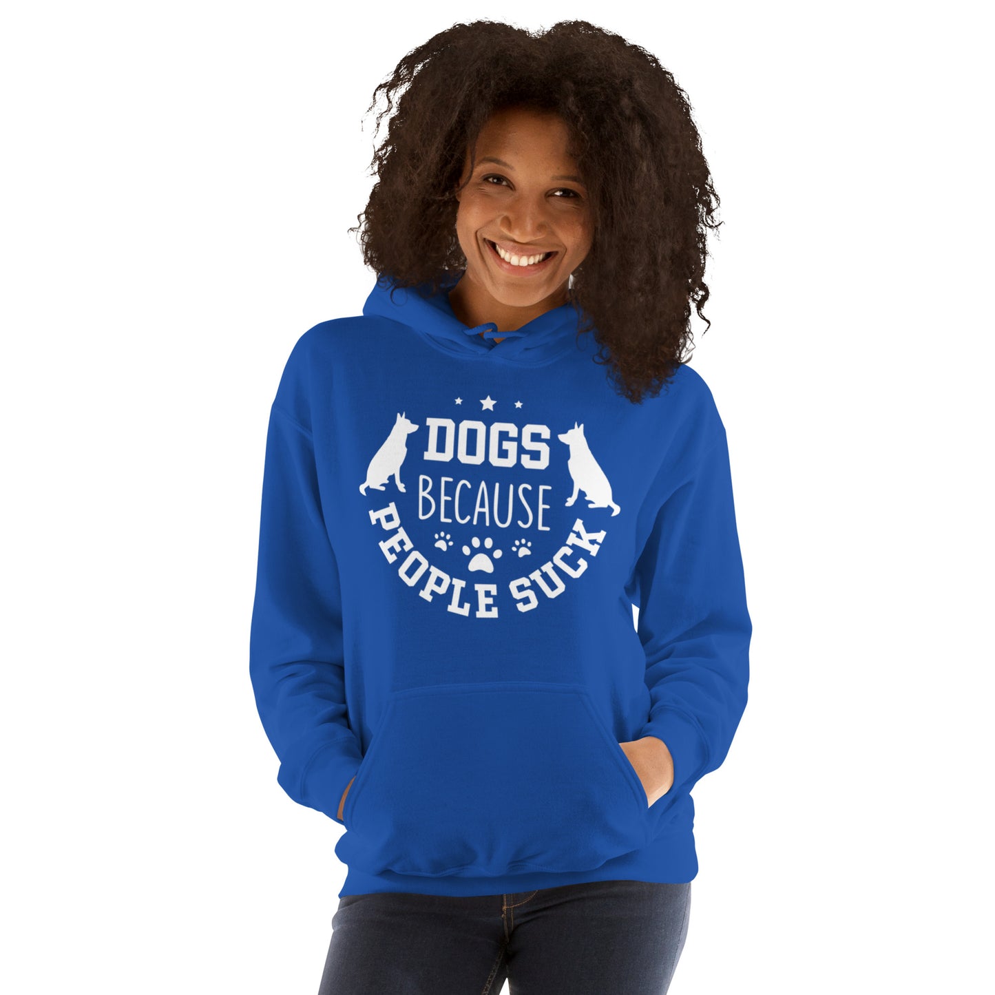 Dogs Because People Suck Unisex Hoodie