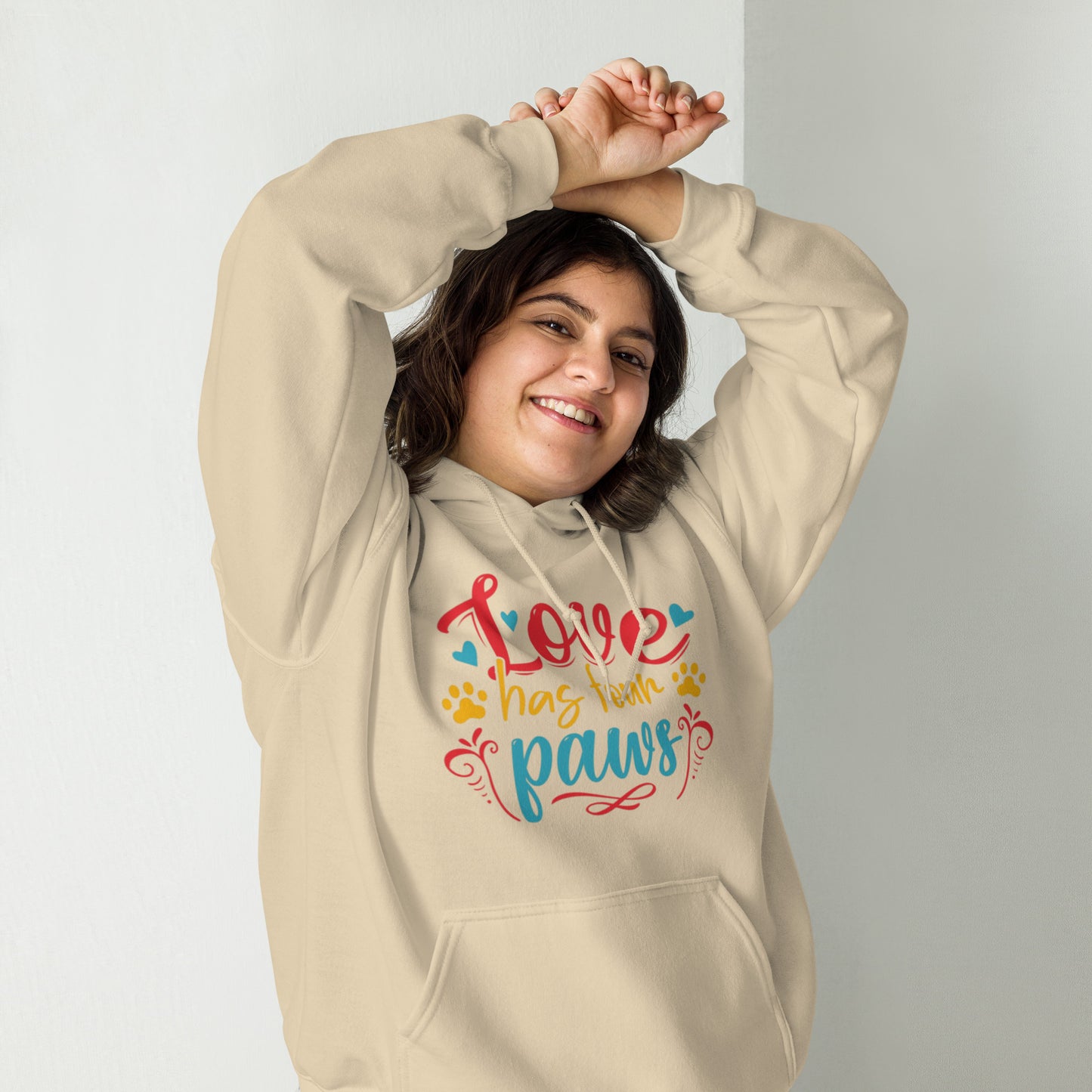 Love has Four Paws Unisex Hoodie