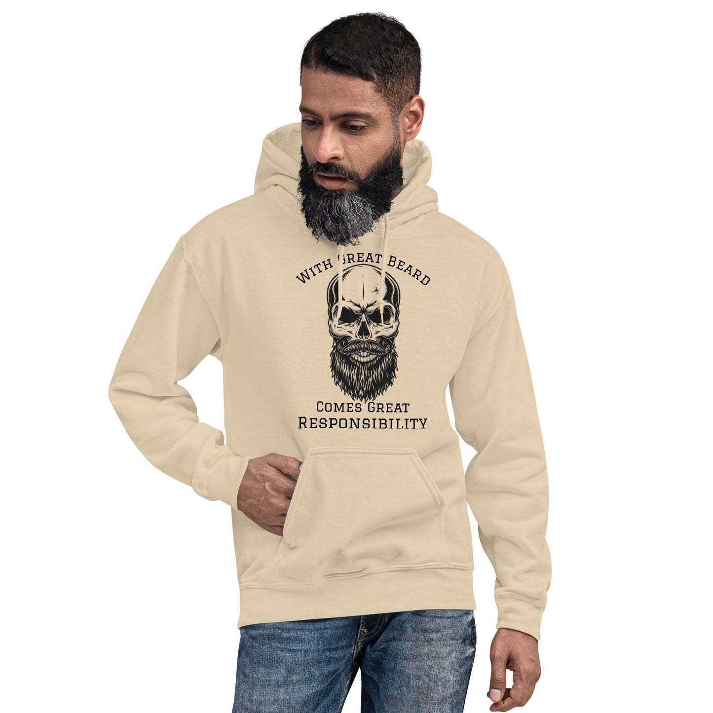 With Great Beard Comes Great Responsibility Unisex Hoodie