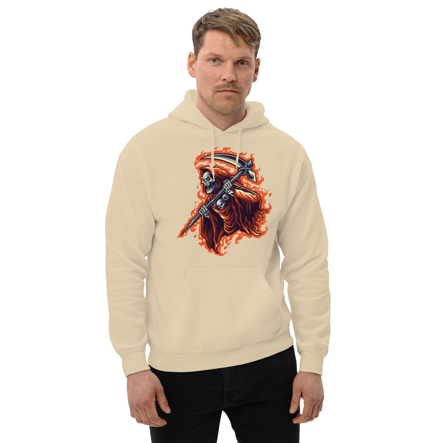 Flaming Reaper Unisex Hoodie