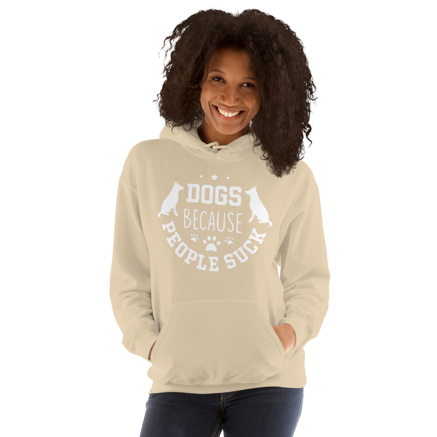 Dogs Because People Suck Unisex Hoodie