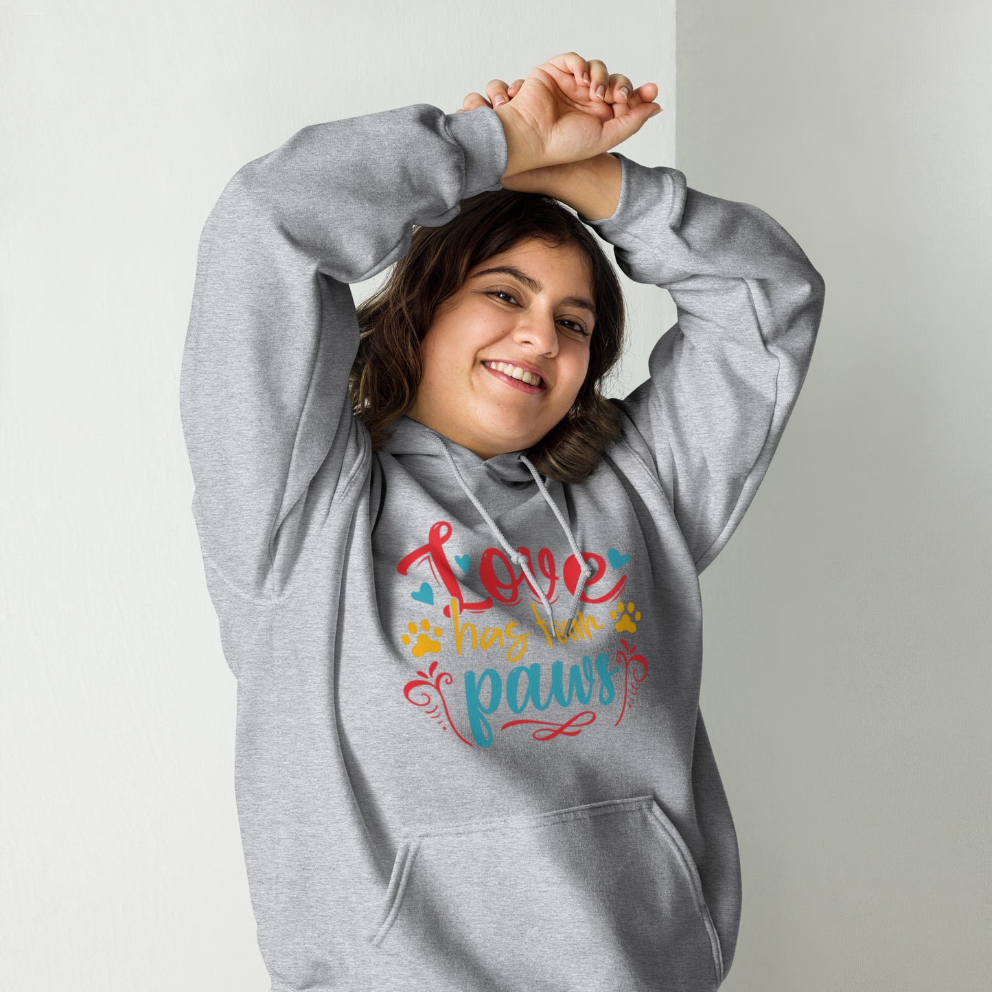 Love has Four Paws Unisex Hoodie