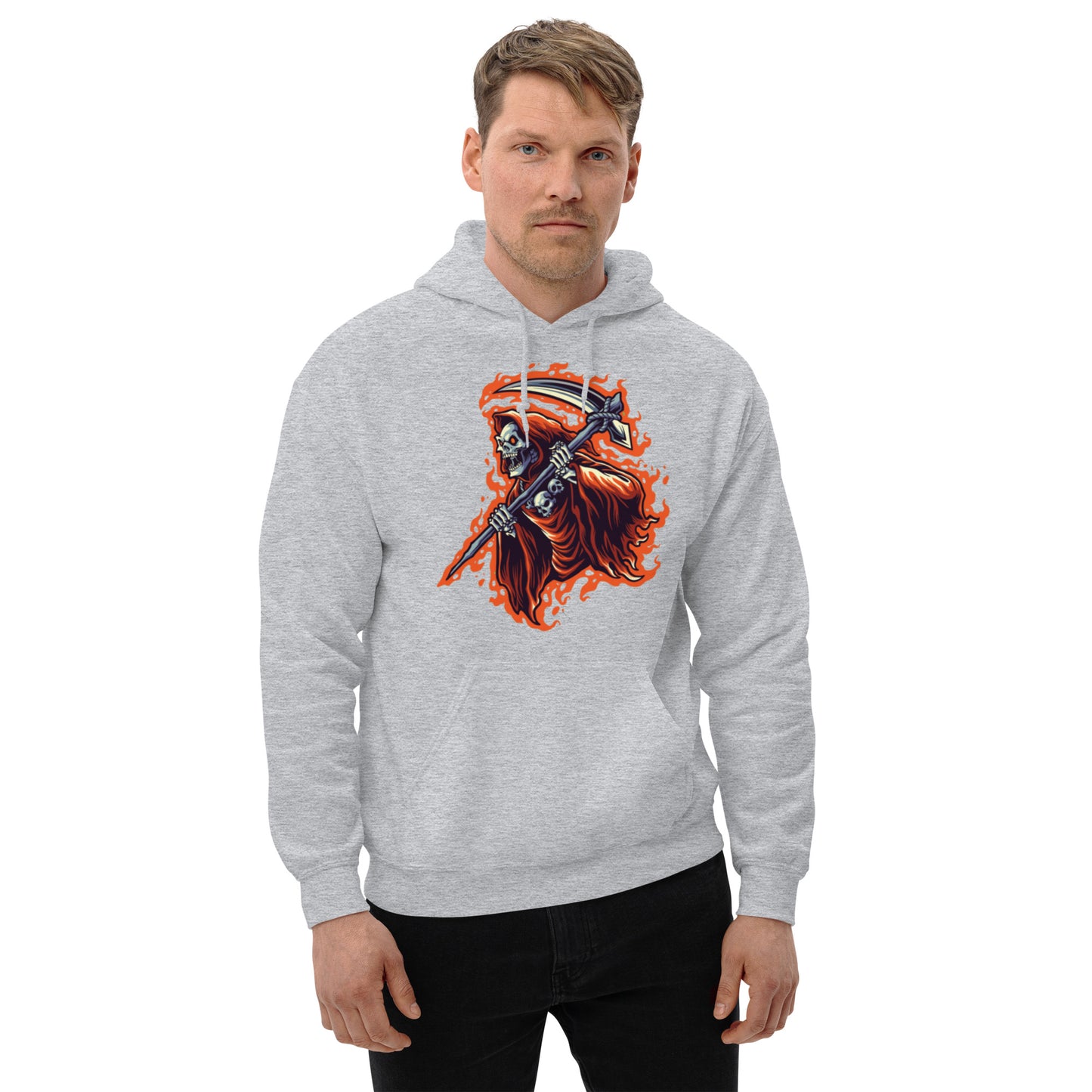 Flaming Reaper Unisex Hoodie